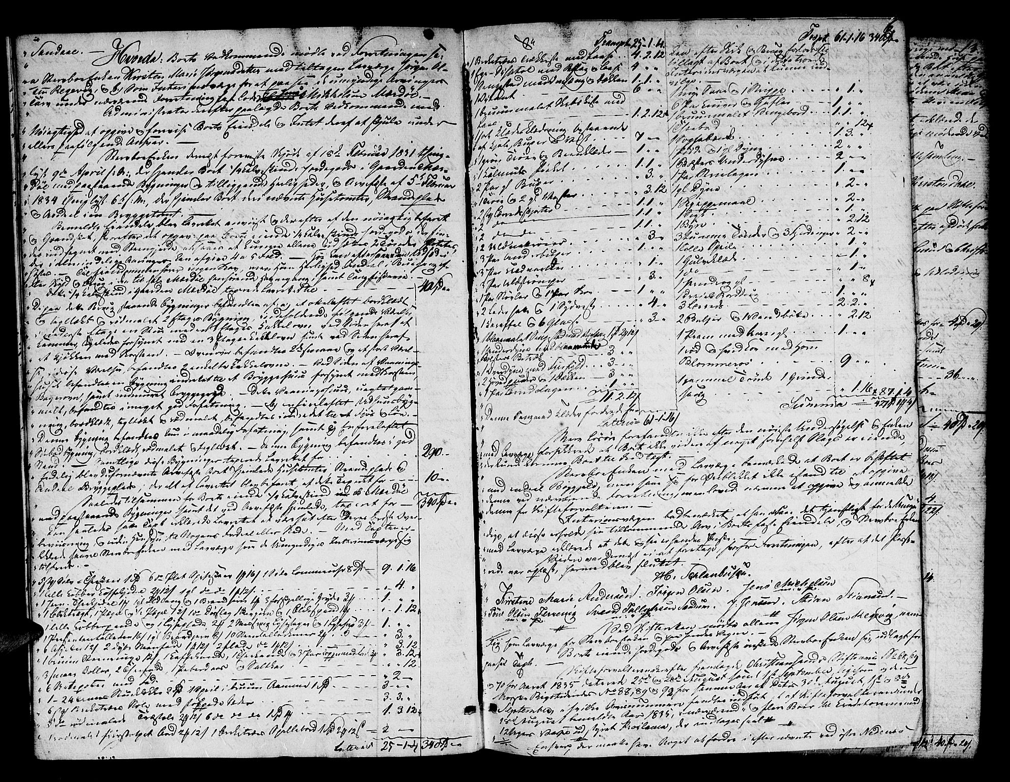 Holt sorenskriveri, AV/SAK-1221-0002/H/Hc/L0007: Skifteprotokoll nr. 7 med register, 1835-1841, s. 5b-6a