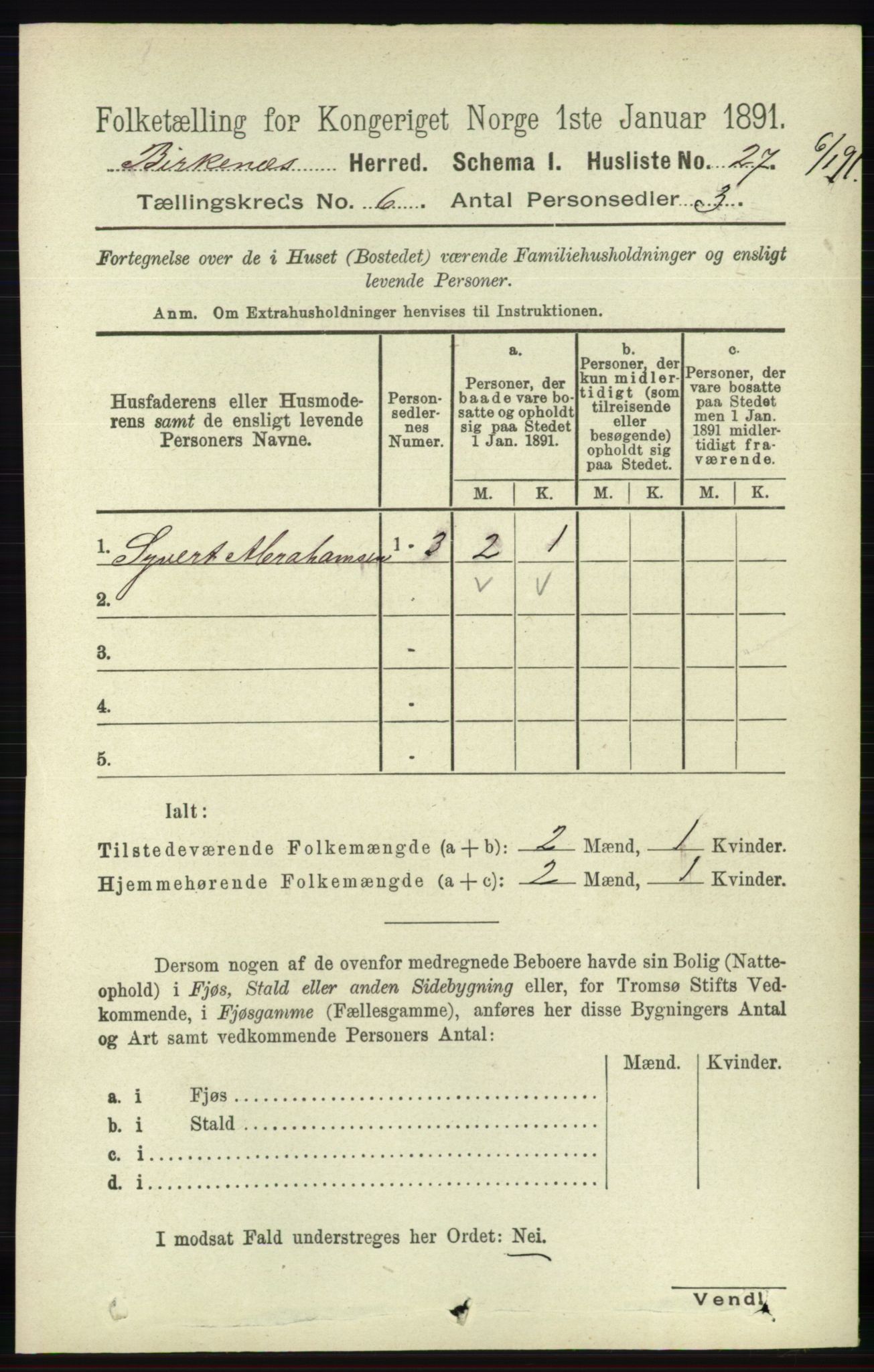 RA, Folketelling 1891 for 0928 Birkenes herred, 1891, s. 1792