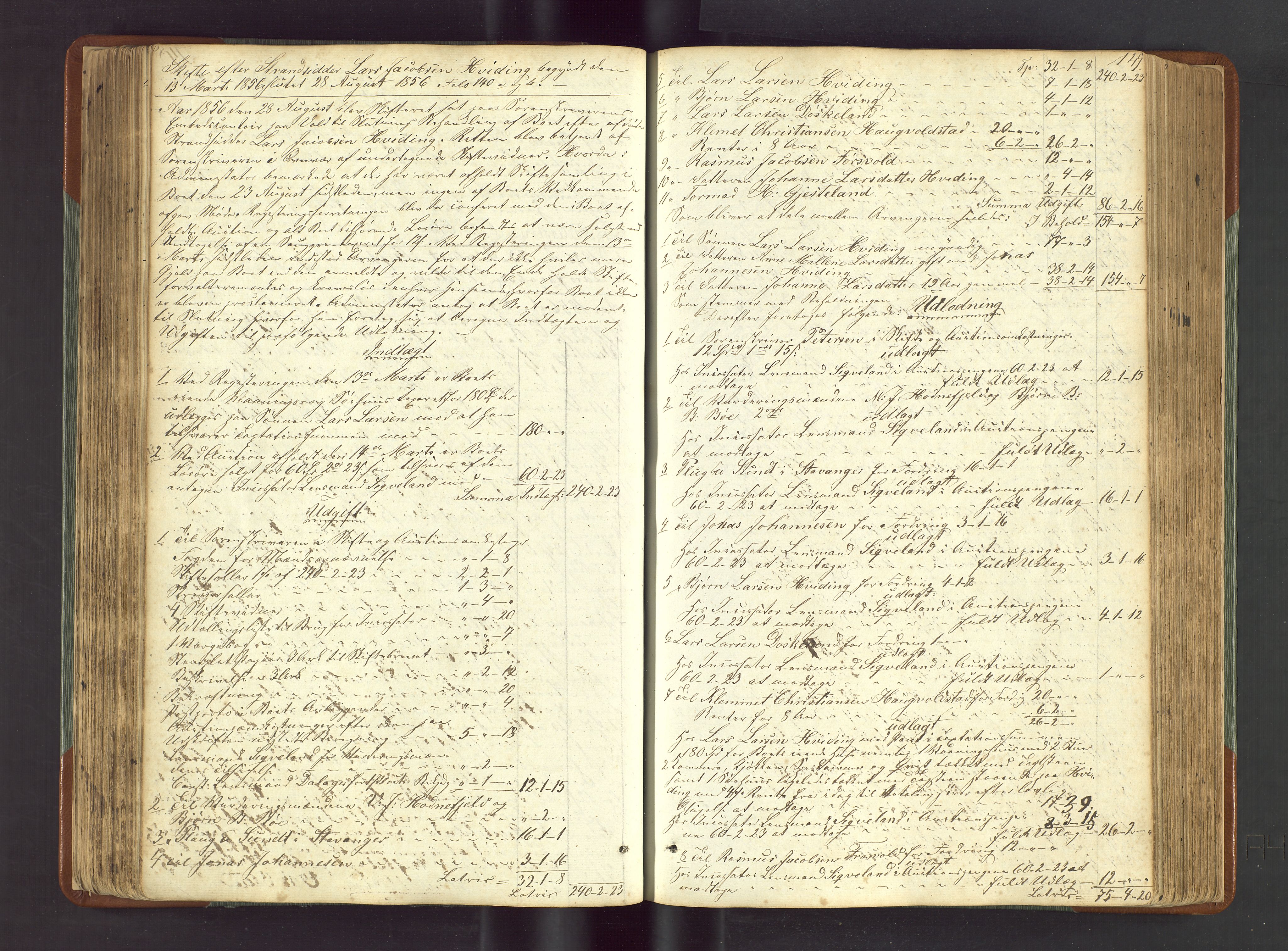 Ryfylke tingrett, AV/SAST-A-100055/001/IV/IVF/L0012a: Skifteforhandlingsprotokoll D1 Høle og Rennesøy, 1847-1880, s. 149