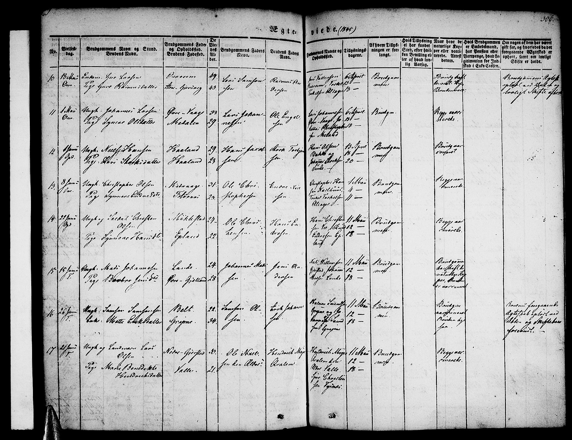 Tysnes sokneprestembete, AV/SAB-A-78601/H/Haa: Ministerialbok nr. A 9, 1837-1848, s. 306
