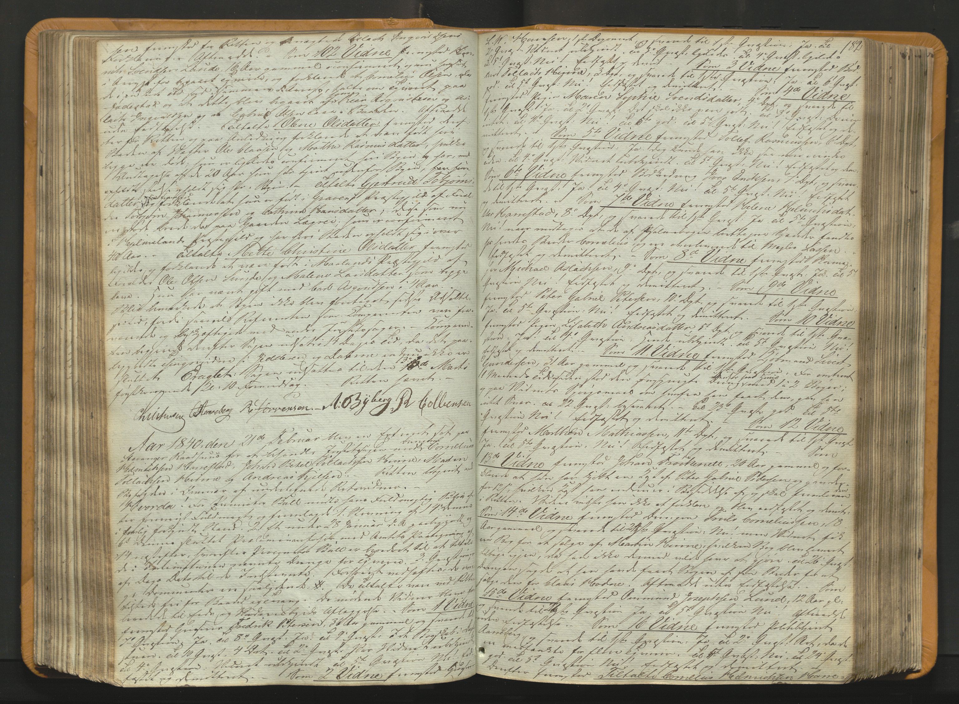 Stavanger byfogd, AV/SAST-A-101408/001/3/30/30BA/L0054: Bytingprotkoll, 1838-1843, s. 181b-182a
