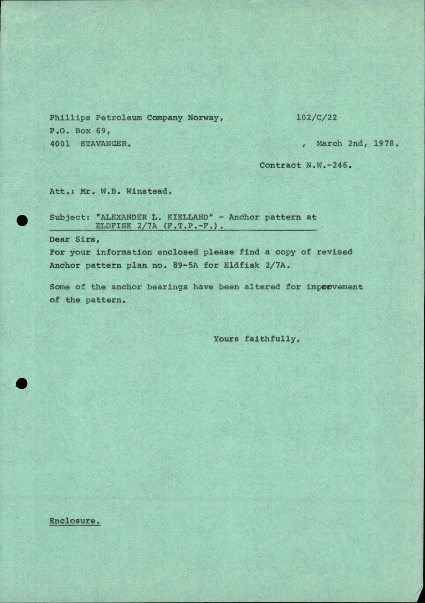 Pa 1503 - Stavanger Drilling AS, AV/SAST-A-101906/2/E/Eb/Eba/L0010: Sak og korrespondanse, 1977-1981