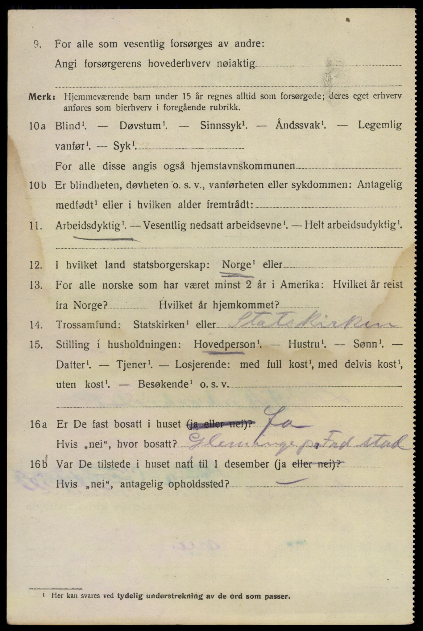 SAO, Folketelling 1920 for 0301 Kristiania kjøpstad, 1920, s. 505596