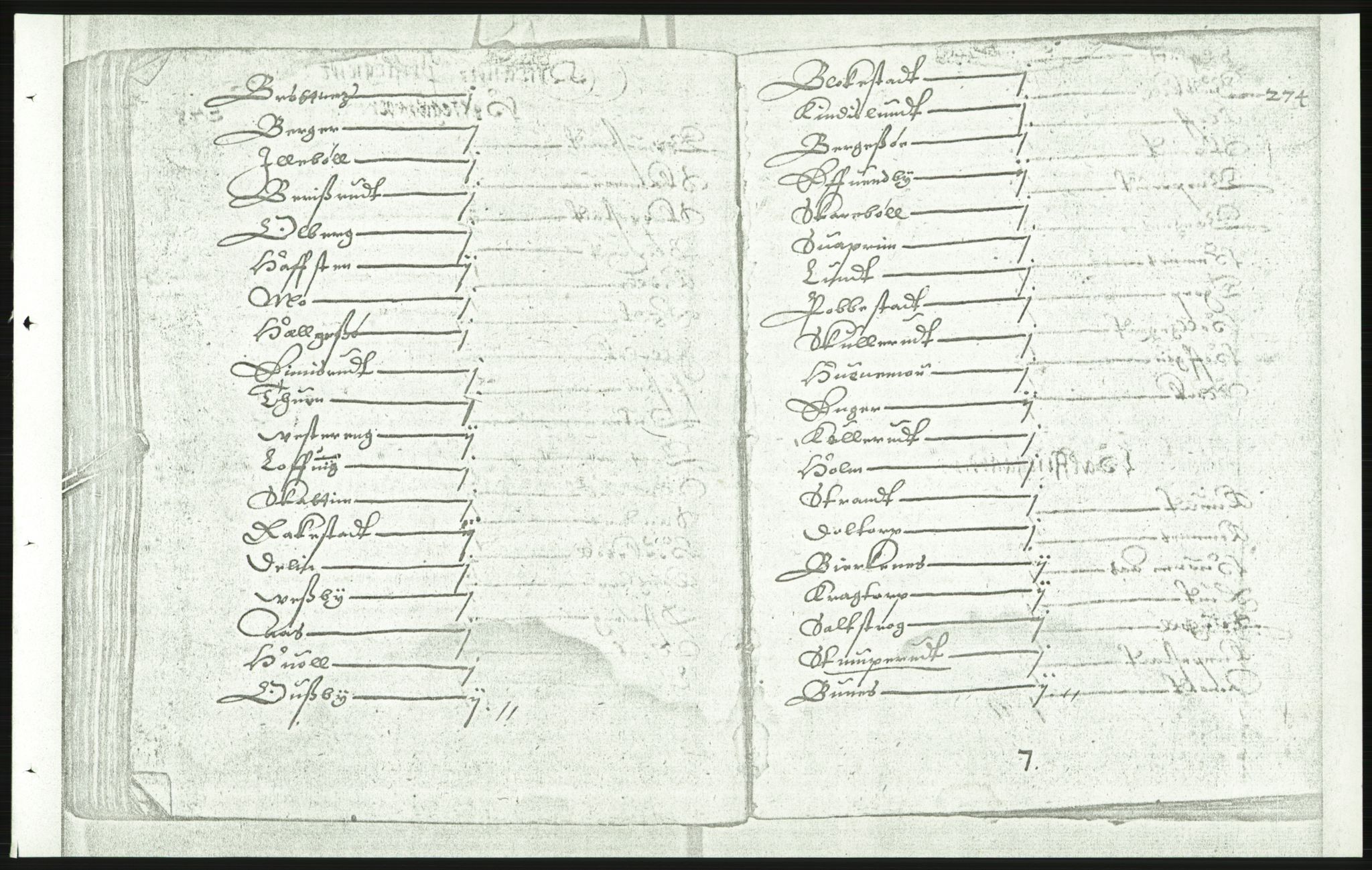 Manuskriptsamlingen, AV/RA-EA-3667/F/L0175d: Kopi av Universitetsbiblioteket, manuskript kvarto nr. 503, Manntall på fulle og halve og ødegårder uti Oslo og Hamar stift anno 1602, IV Nedre Romerike, Midtre og Øvre Borgesyssel, 1602, s. 273b-274a