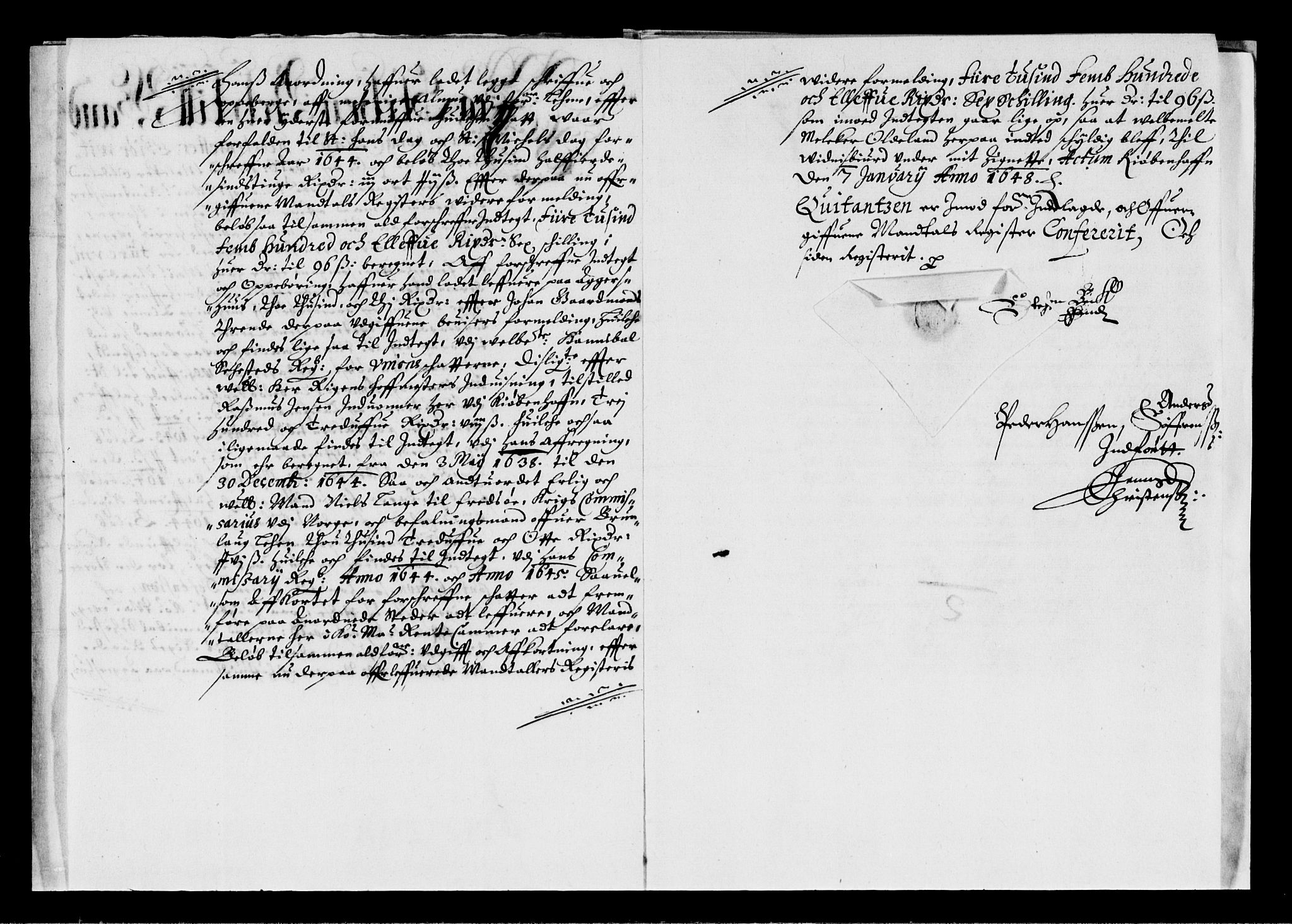 Rentekammeret inntil 1814, Reviderte regnskaper, Lensregnskaper, RA/EA-5023/R/Rb/Rbz/L0031: Nordlandenes len, 1638-1646