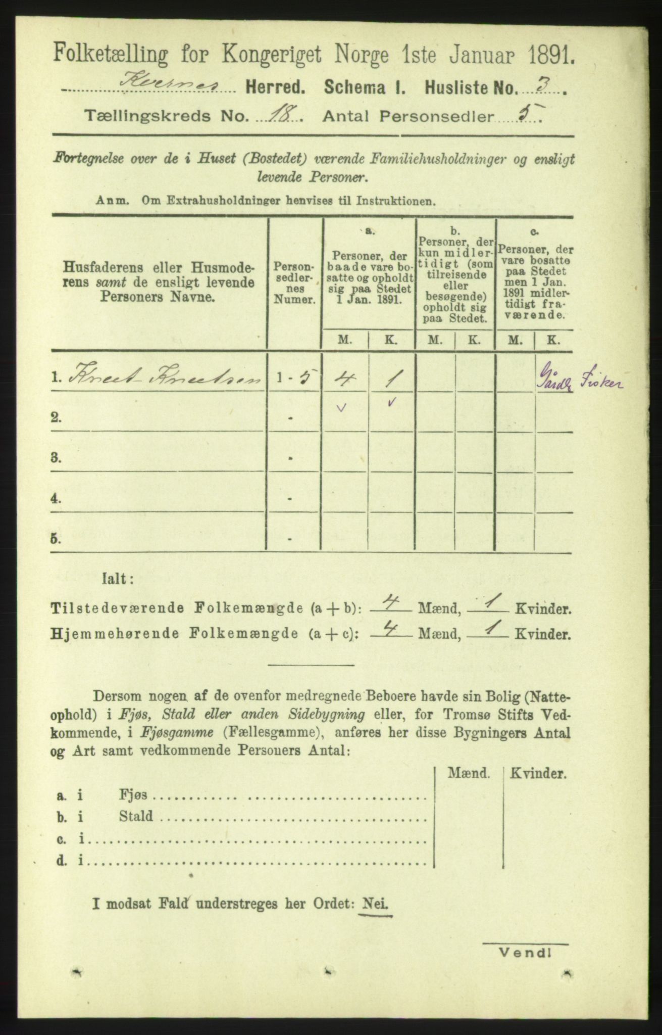 RA, Folketelling 1891 for 1553 Kvernes herred, 1891, s. 7656