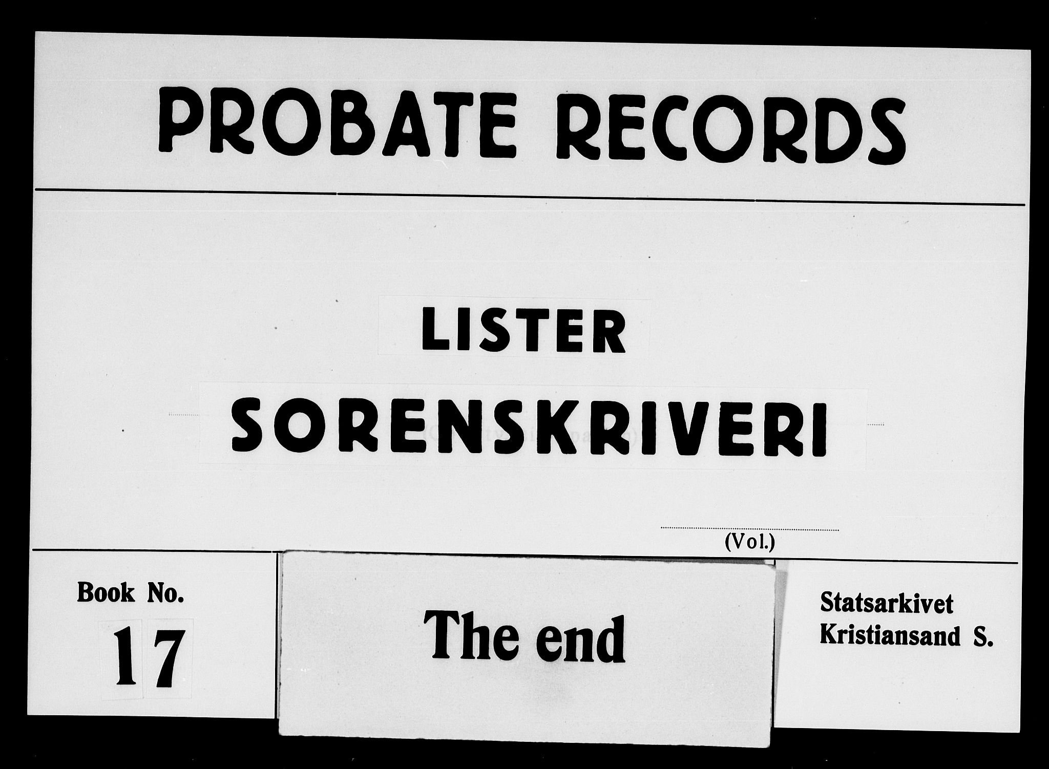 Lister sorenskriveri, AV/SAK-1221-0003/H/Hc/L0017: Skifteprotokoll nr 17 med register, 1719-1720