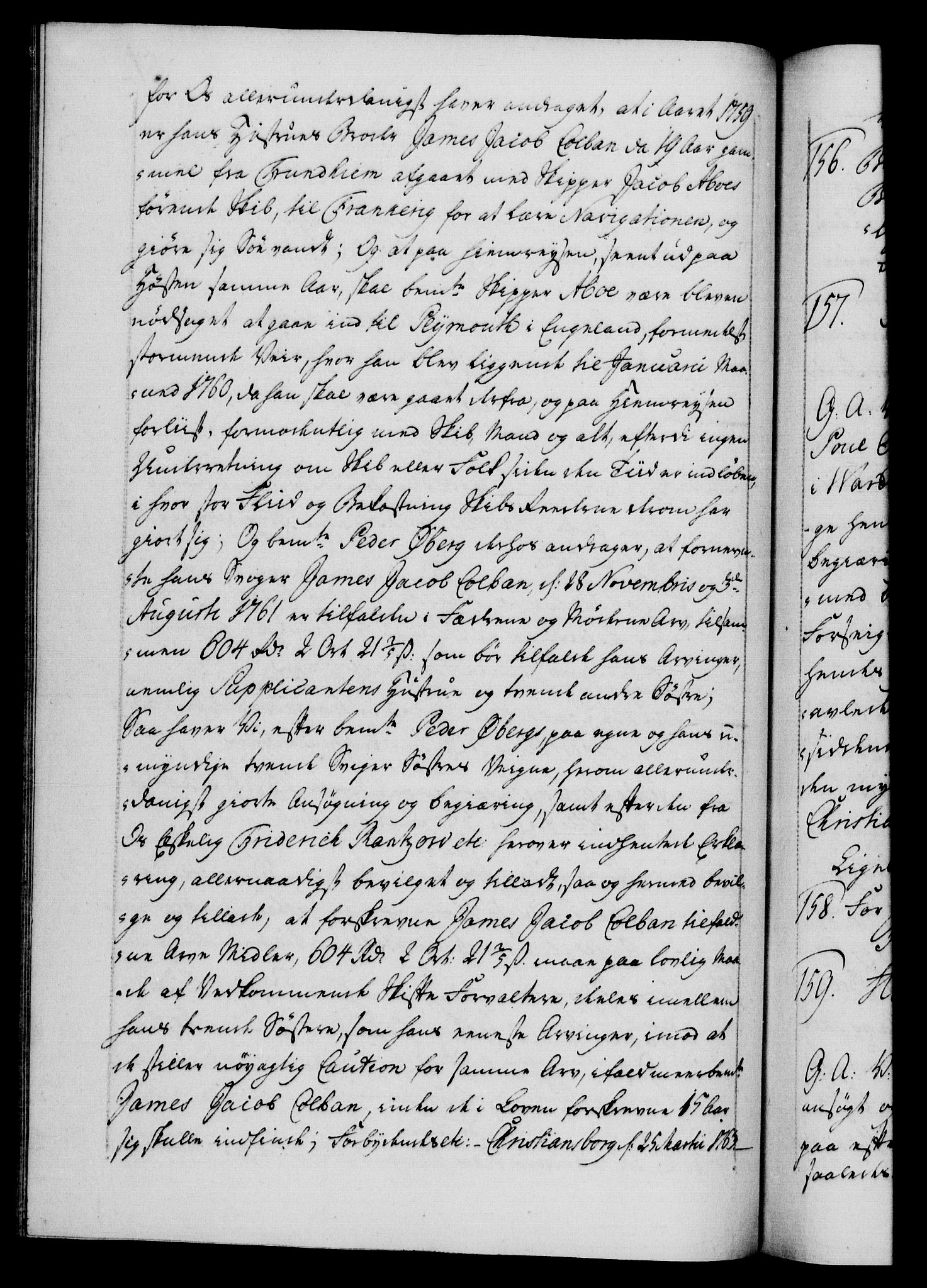 Danske Kanselli 1572-1799, AV/RA-EA-3023/F/Fc/Fca/Fcaa/L0042: Norske registre, 1763-1766, s. 51b