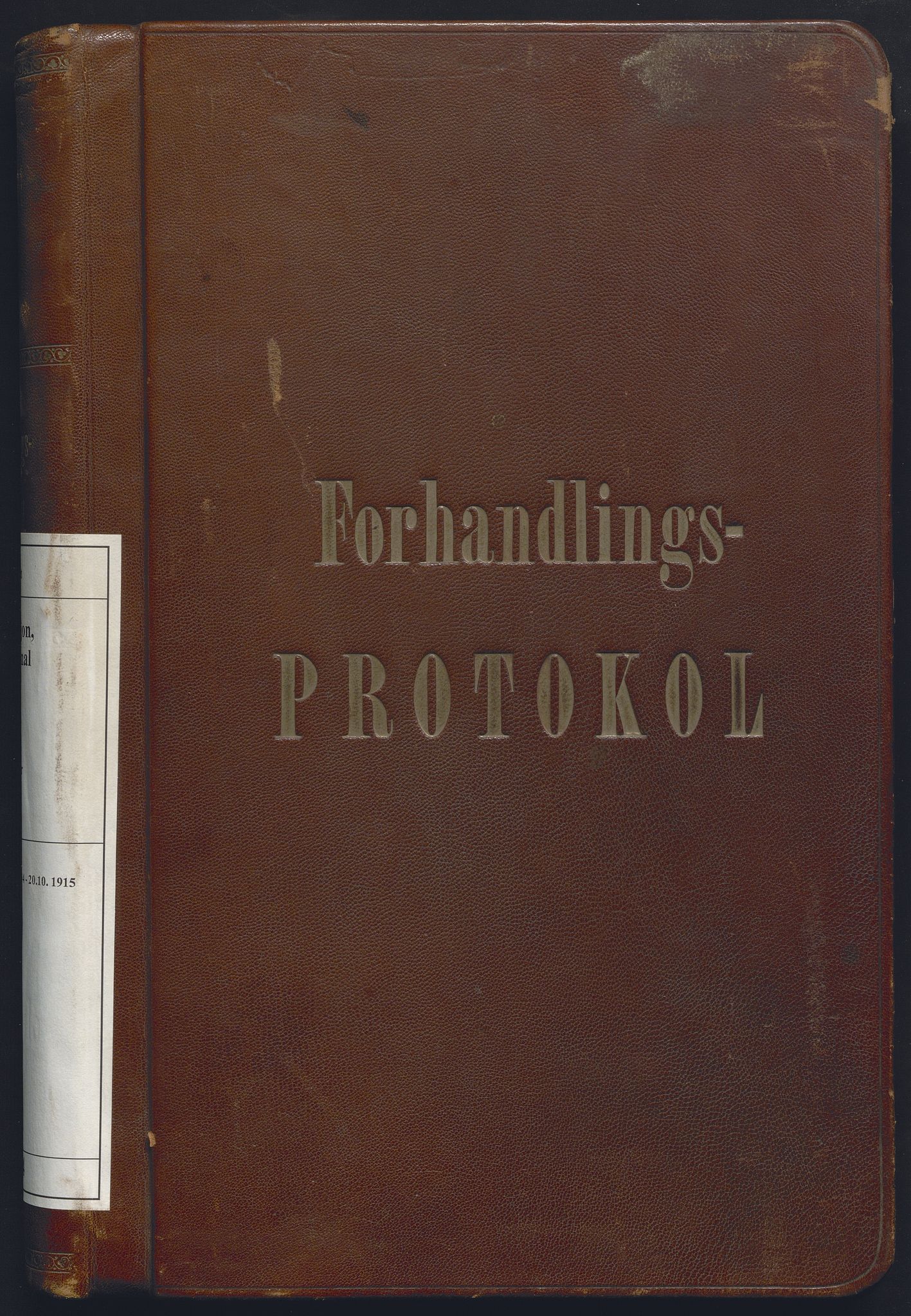 Norges statsbaner, Administrasjons- økonomi- og personalavdelingen, AV/RA-S-3412/A/Aa/L0014: Forhandlingsprotokoll, 1914-1915