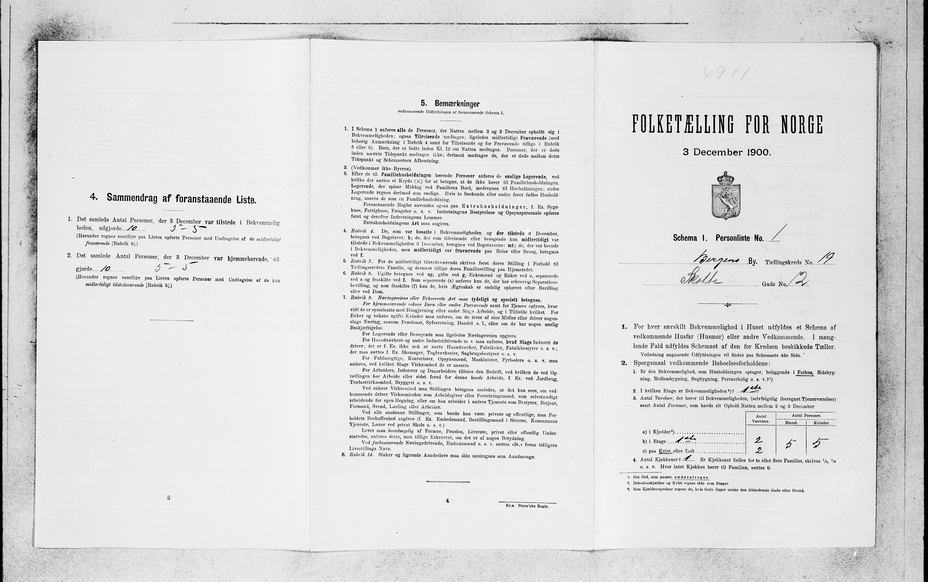 SAB, Folketelling 1900 for 1301 Bergen kjøpstad, 1900, s. 3802
