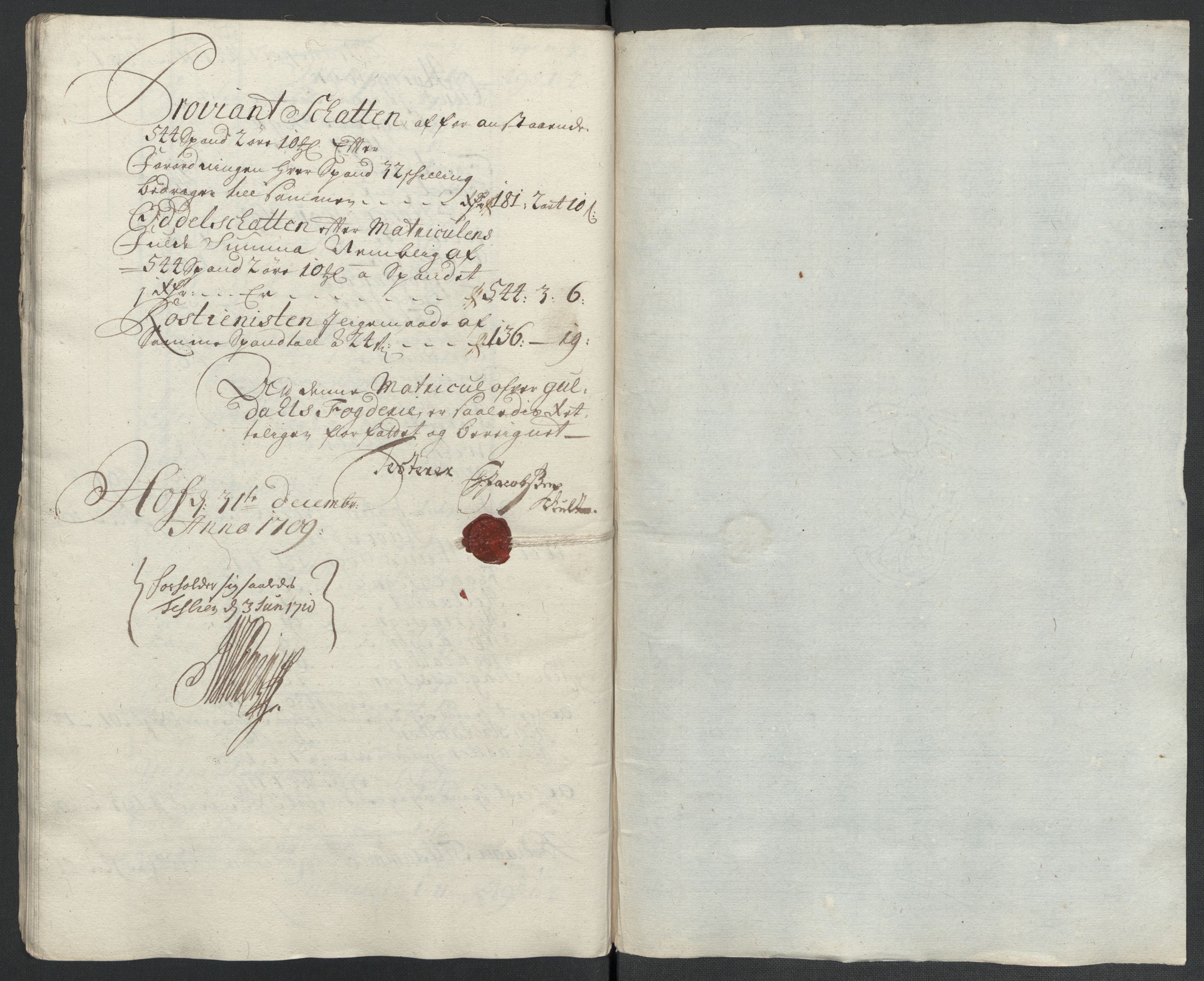 Rentekammeret inntil 1814, Reviderte regnskaper, Fogderegnskap, AV/RA-EA-4092/R60/L3959: Fogderegnskap Orkdal og Gauldal, 1709, s. 256