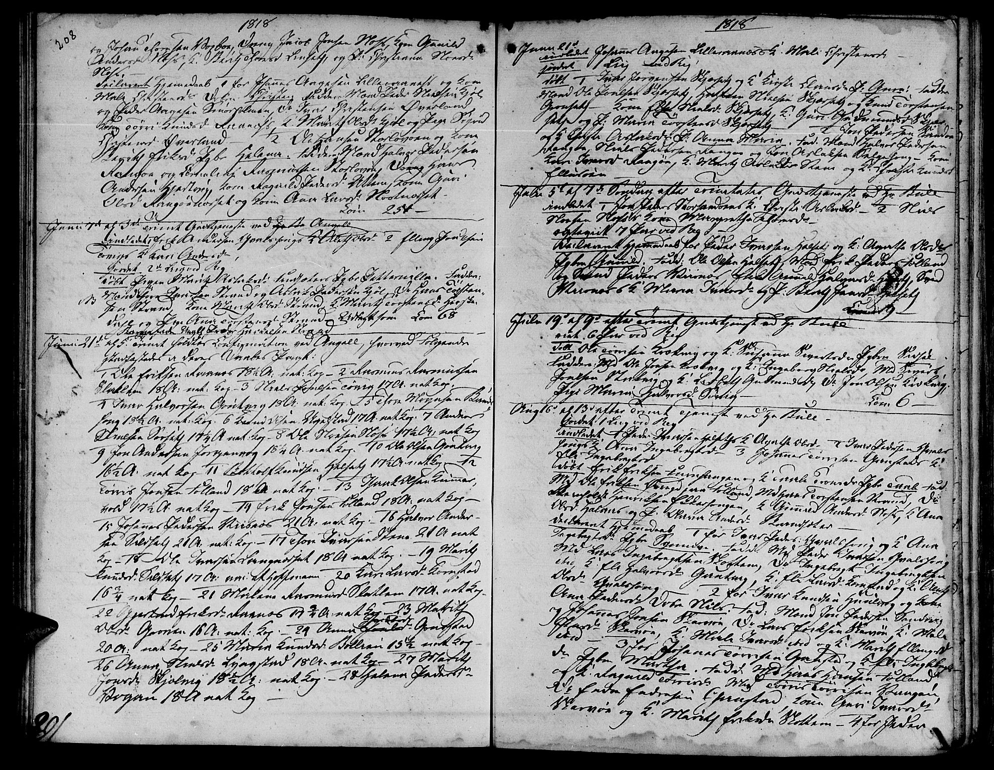 Ministerialprotokoller, klokkerbøker og fødselsregistre - Møre og Romsdal, AV/SAT-A-1454/570/L0830: Ministerialbok nr. 570A04, 1789-1819, s. 208-209
