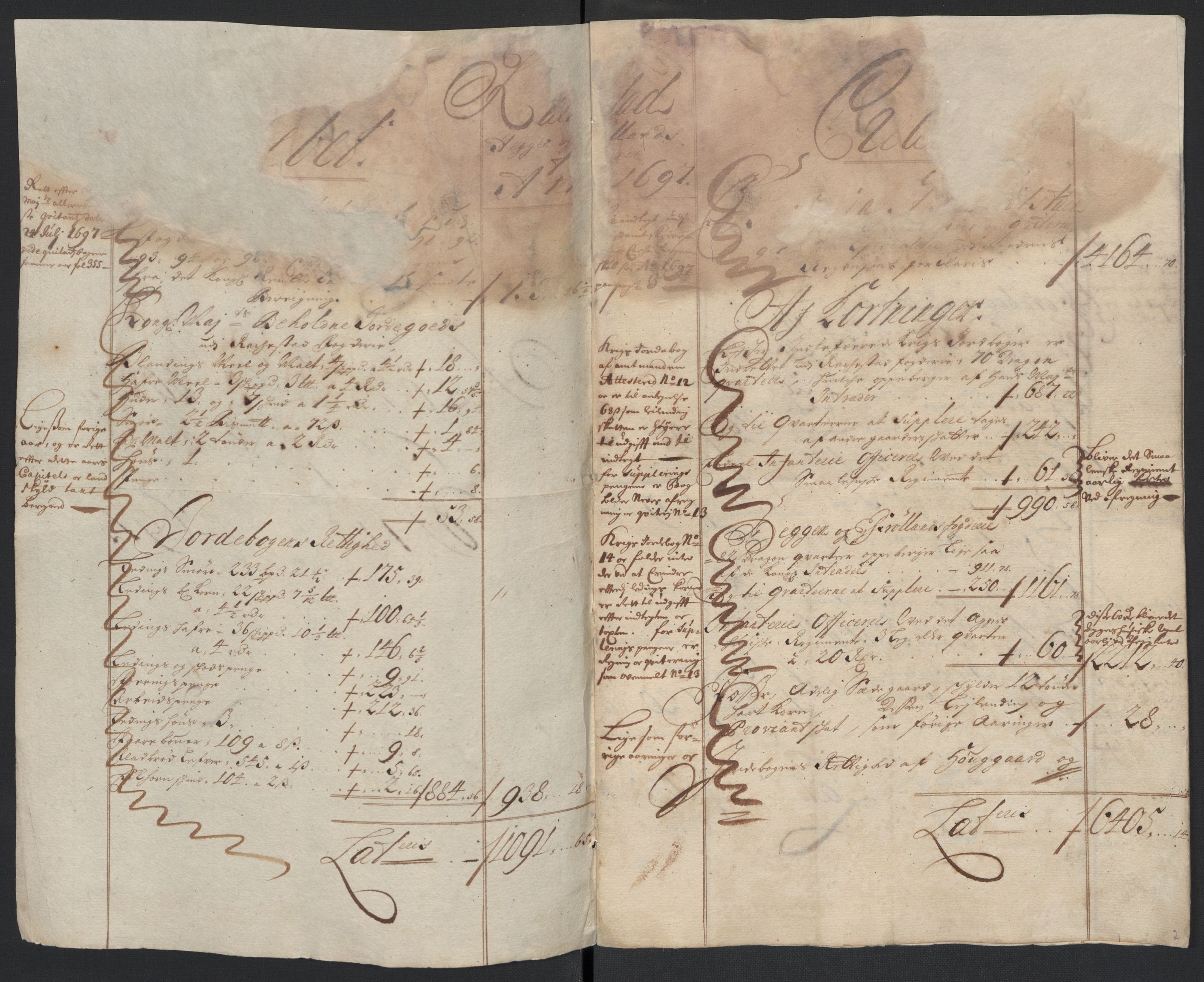 Rentekammeret inntil 1814, Reviderte regnskaper, Fogderegnskap, RA/EA-4092/R07/L0287: Fogderegnskap Rakkestad, Heggen og Frøland, 1697, s. 4