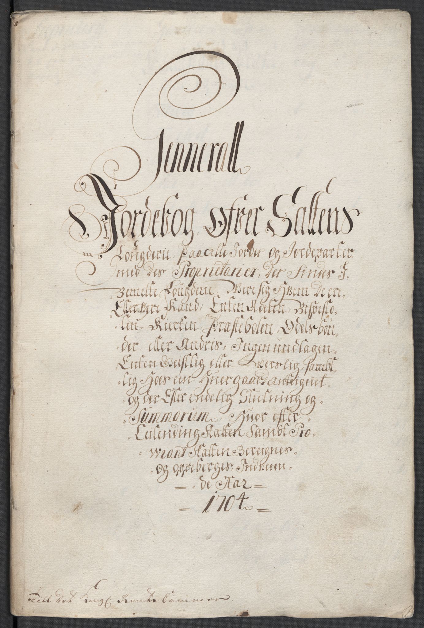 Rentekammeret inntil 1814, Reviderte regnskaper, Fogderegnskap, RA/EA-4092/R66/L4580: Fogderegnskap Salten, 1701-1706, s. 238