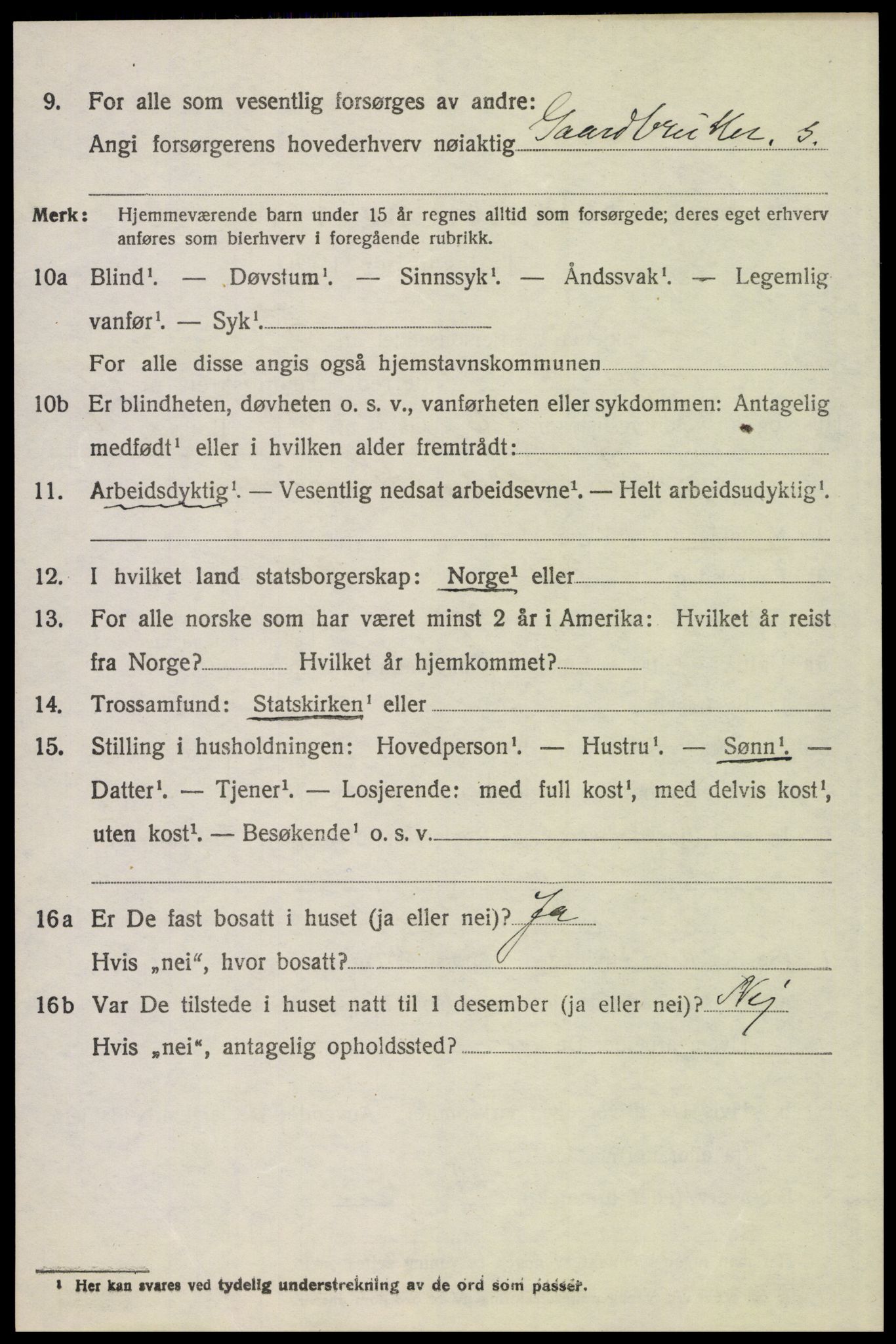 SAH, Folketelling 1920 for 0436 Tolga herred, 1920, s. 7156