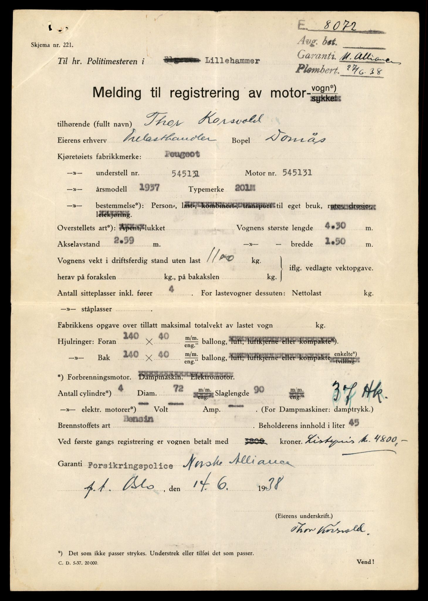 Møre og Romsdal vegkontor - Ålesund trafikkstasjon, AV/SAT-A-4099/F/Fe/L0046: Registreringskort for kjøretøy T 14445 - T 14579, 1927-1998