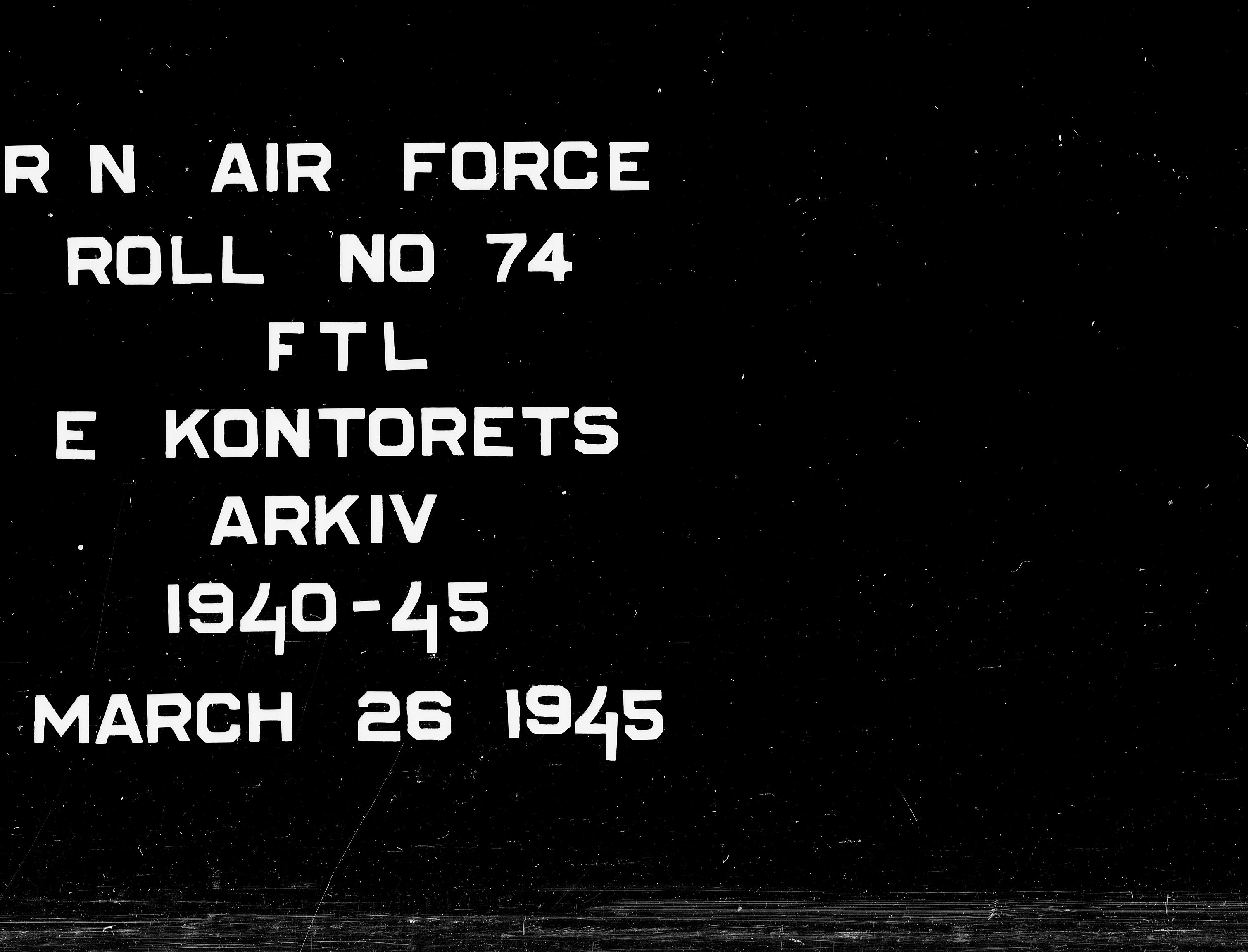 Forsvaret, Flyvåpnenes treningsleir 1940-1945, RA/RAFA-3974/V/L0074: Ekspedisjonskontoret.
, 1940-1945