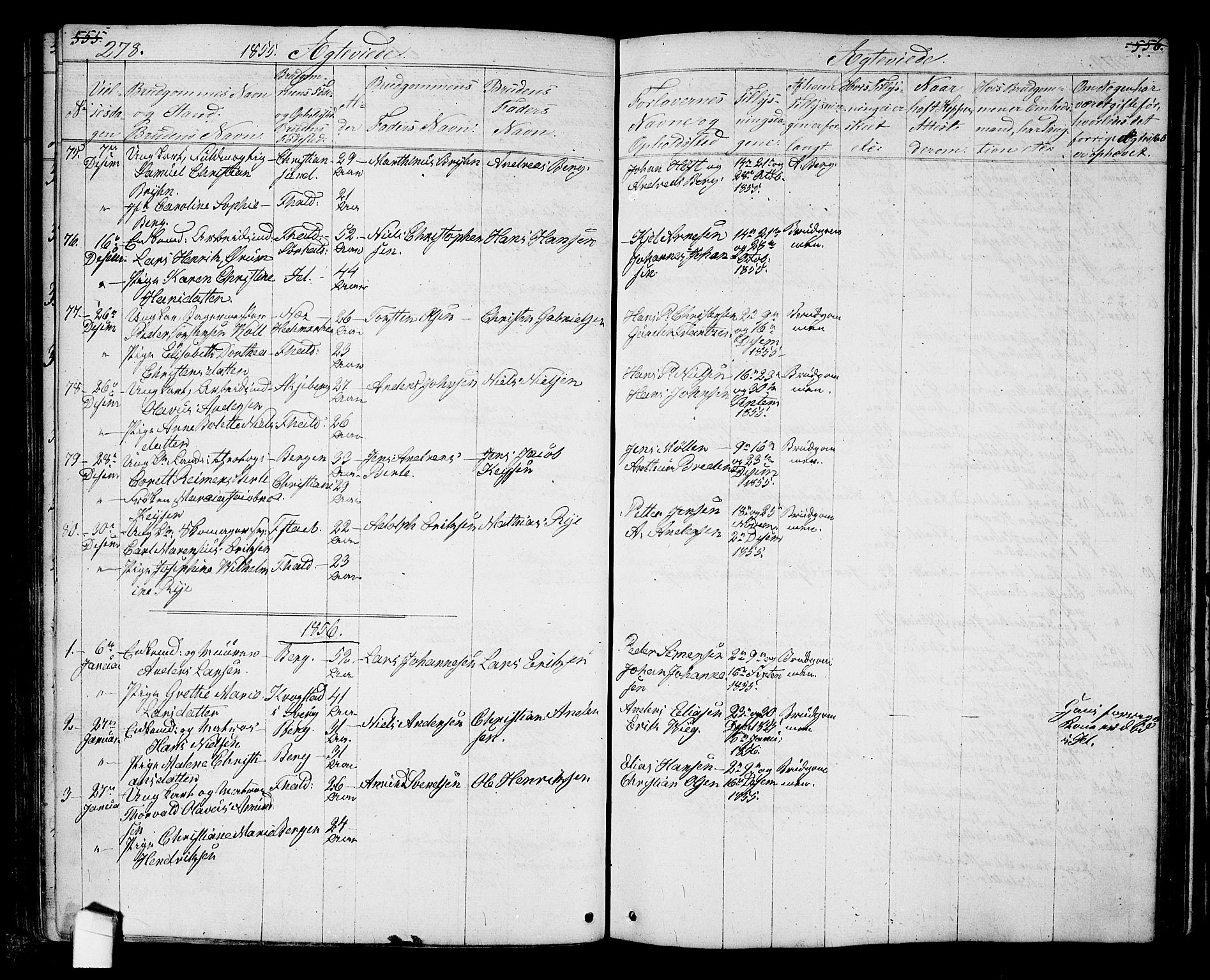 Halden prestekontor Kirkebøker, AV/SAO-A-10909/G/Ga/L0005a: Klokkerbok nr. 5A, 1855-1864, s. 278