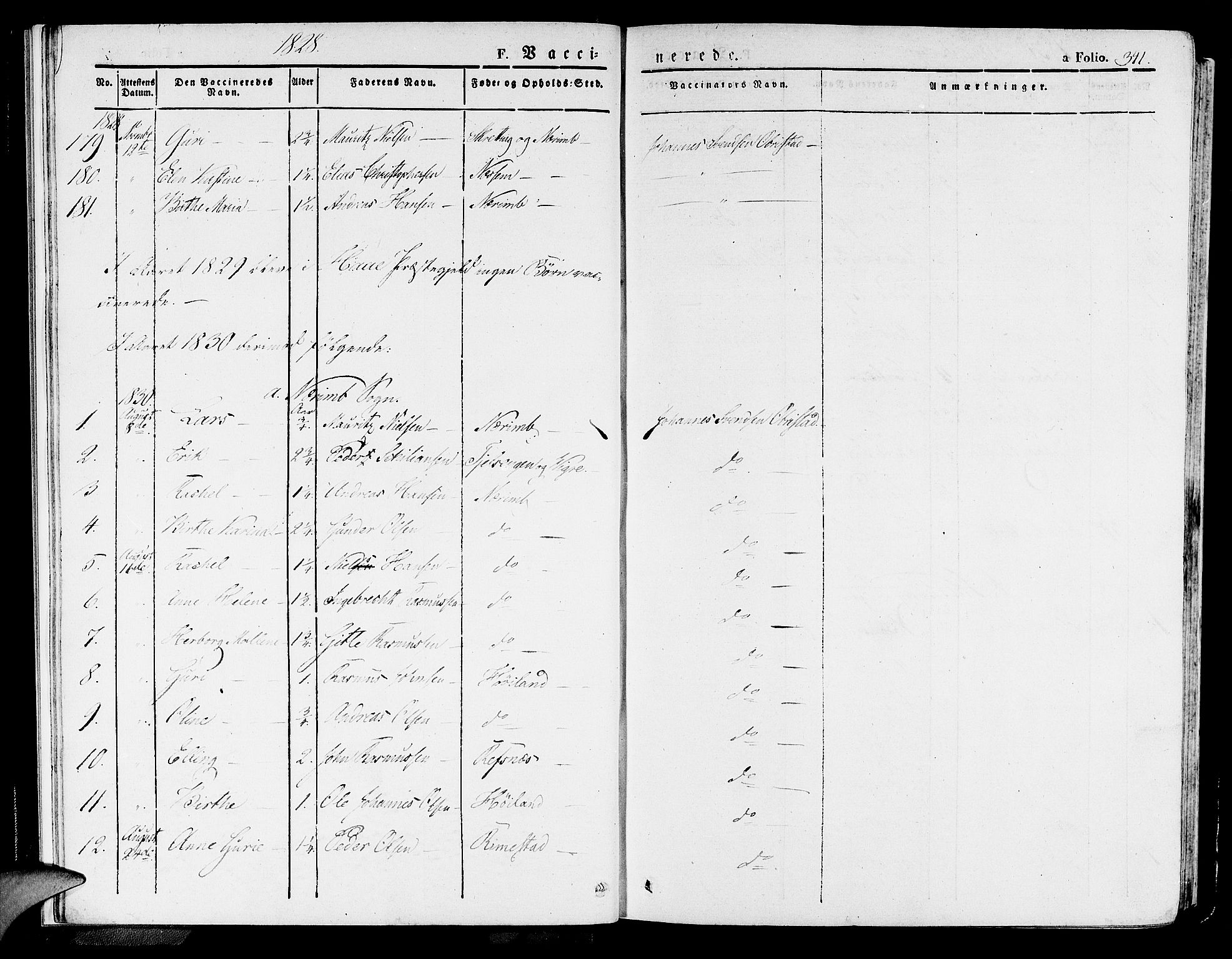 Hå sokneprestkontor, AV/SAST-A-101801/001/30BA/L0005: Ministerialbok nr. A 4.2, 1828-1840, s. 341