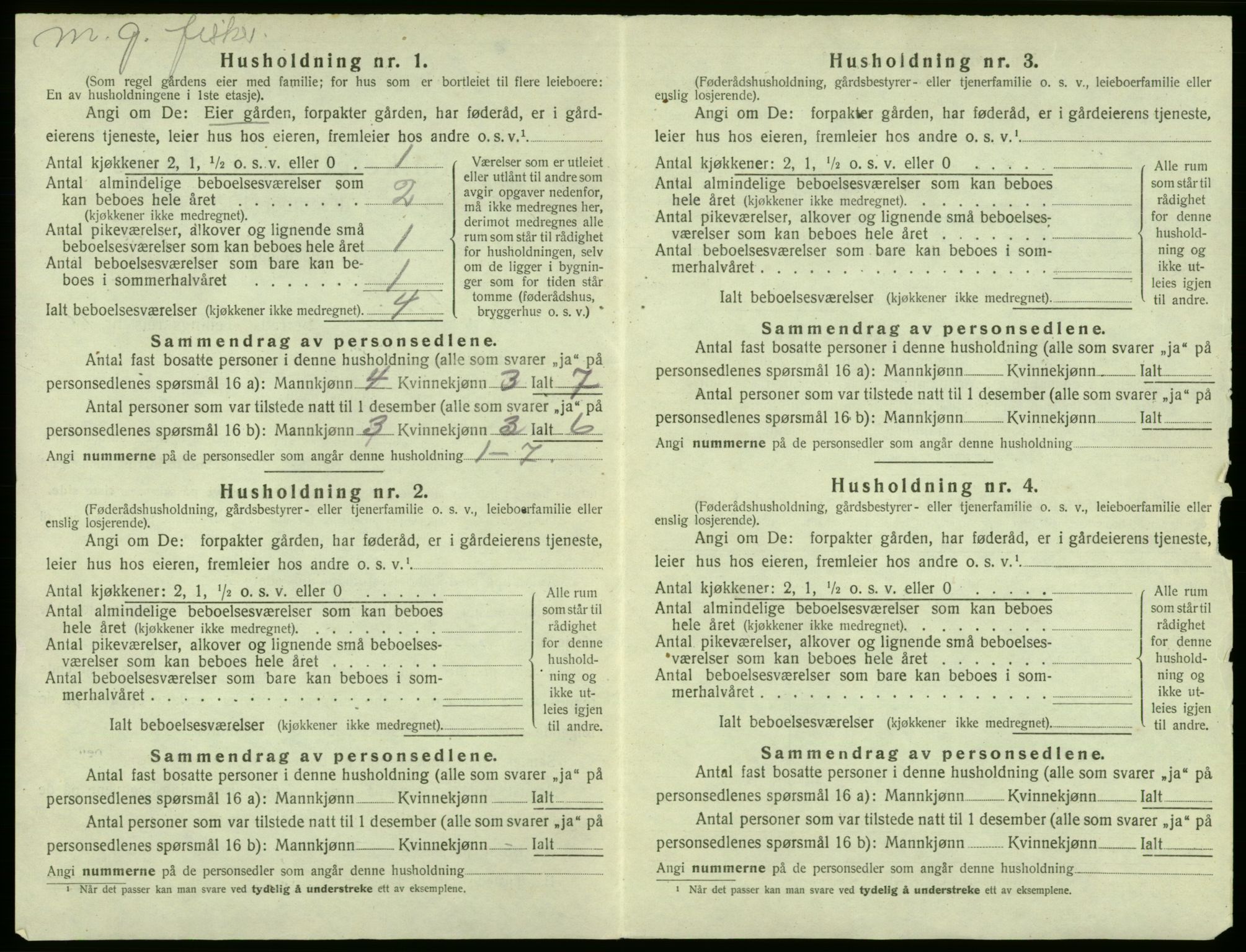 SAB, Folketelling 1920 for 1245 Sund herred, 1920, s. 914