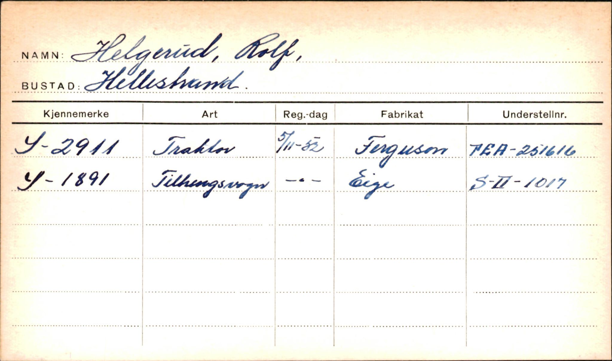 Statens vegvesen, Sogn og Fjordane vegkontor, SAB/A-5301/4/F/L0001A: Eigarregister Fjordane til 1.6.1961, 1930-1961, s. 328