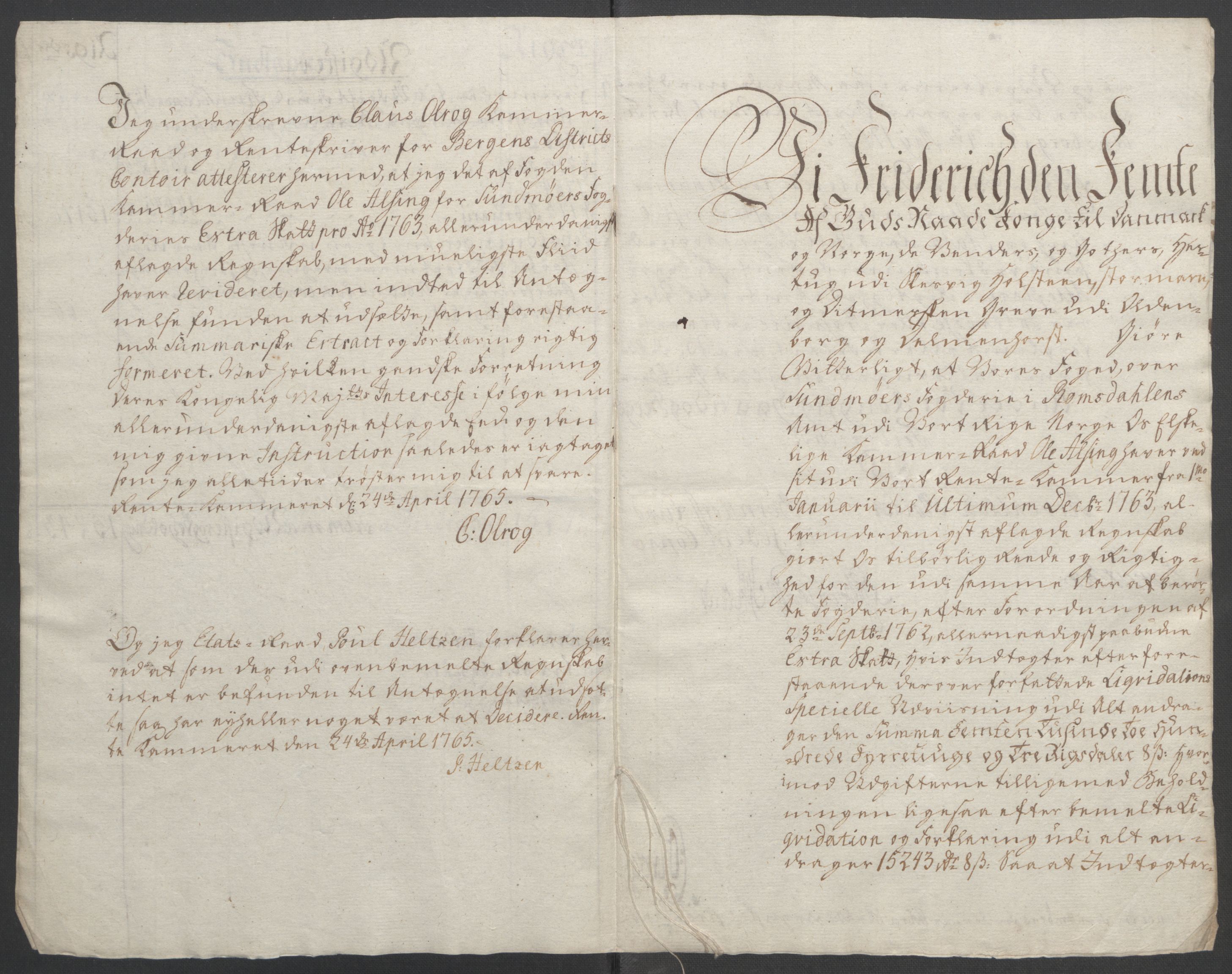 Rentekammeret inntil 1814, Reviderte regnskaper, Fogderegnskap, RA/EA-4092/R54/L3645: Ekstraskatten Sunnmøre, 1762-1772, s. 27