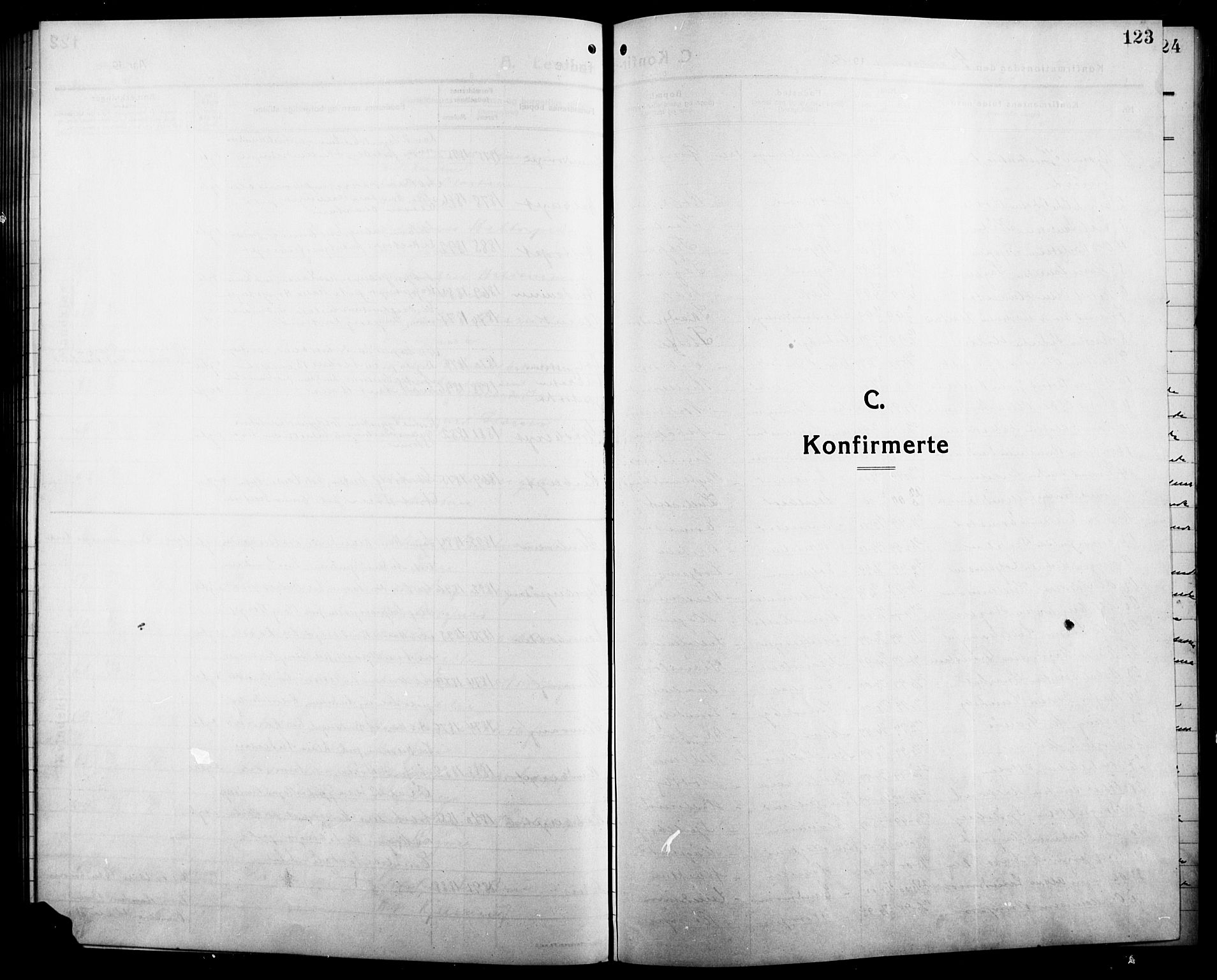 Våler prestekontor, Hedmark, SAH/PREST-040/H/Ha/Hab/L0003: Klokkerbok nr. 3, 1914-1921, s. 123