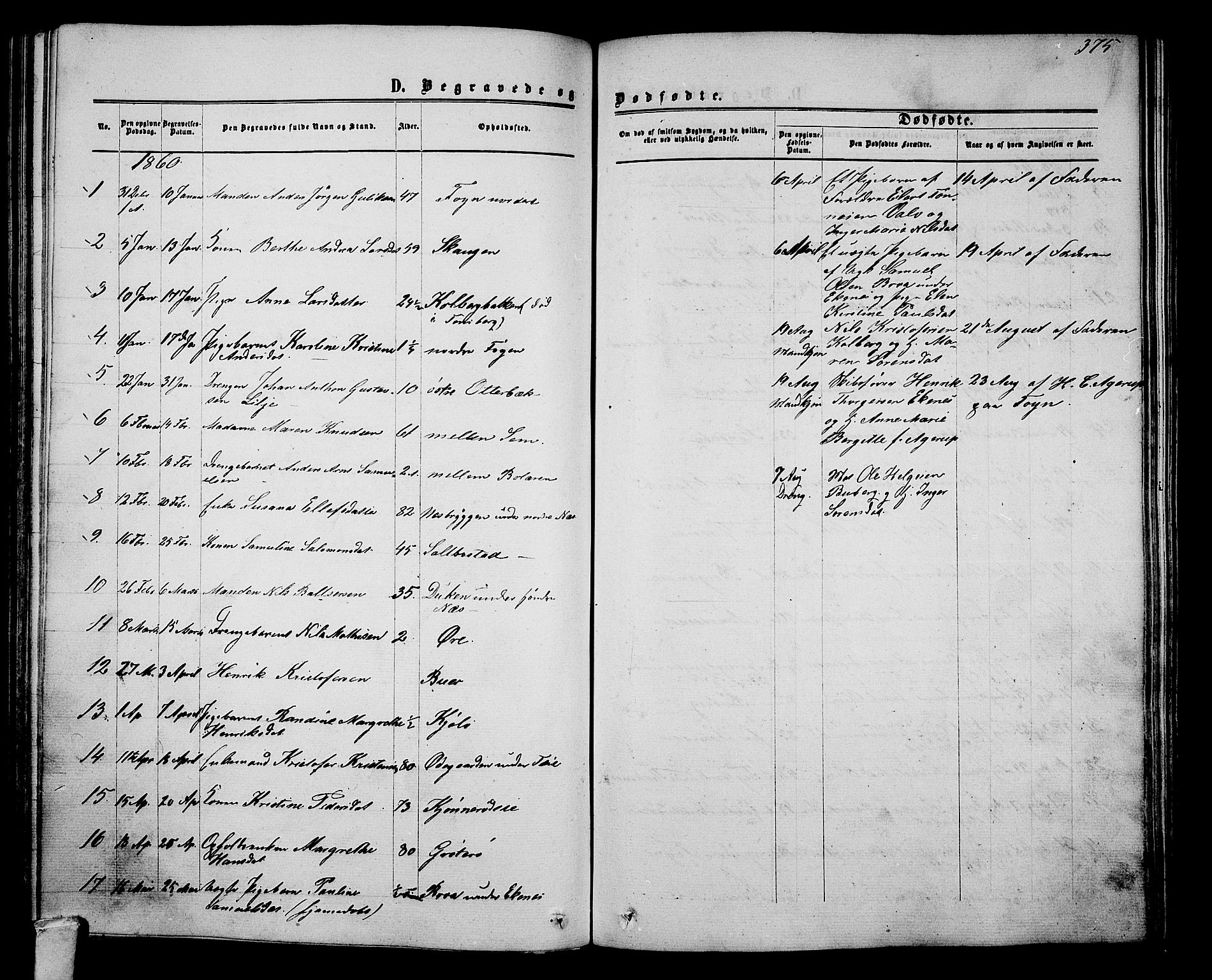 Nøtterøy kirkebøker, AV/SAKO-A-354/G/Ga/L0002: Klokkerbok nr. I 2, 1860-1877, s. 375