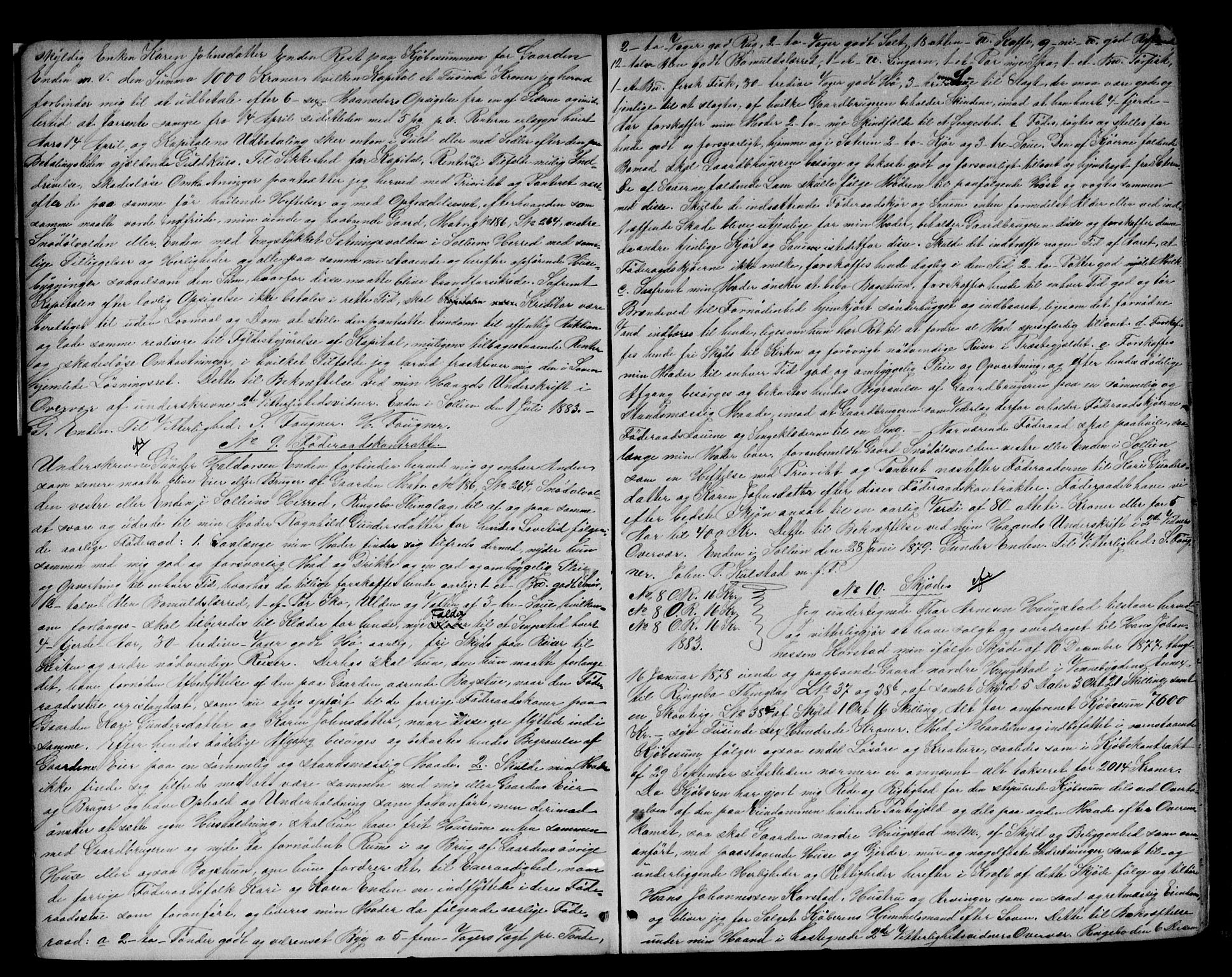 Mellom-Gudbrandsdal sorenskriveri, SAH/TING-038/H/Hb/L0008: Pantebok nr. 8, 1883-1888, s. 4