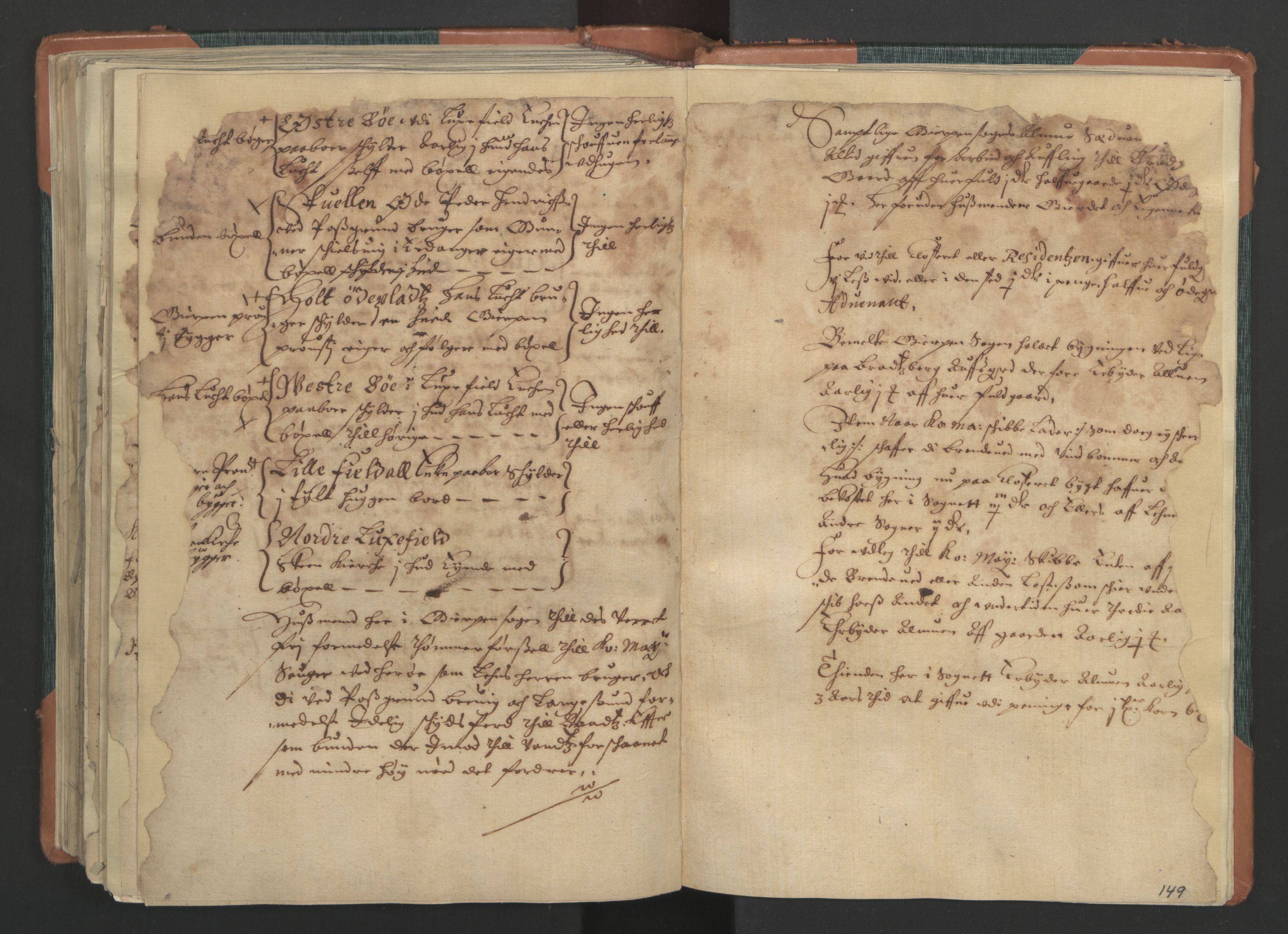 Rentekammeret inntil 1814, Realistisk ordnet avdeling, AV/RA-EA-4070/L/L0017: Skien lagdømme. Alminnelig jordebok for Telemark, Bamble og Numedal, 1661, s. 148b-149a