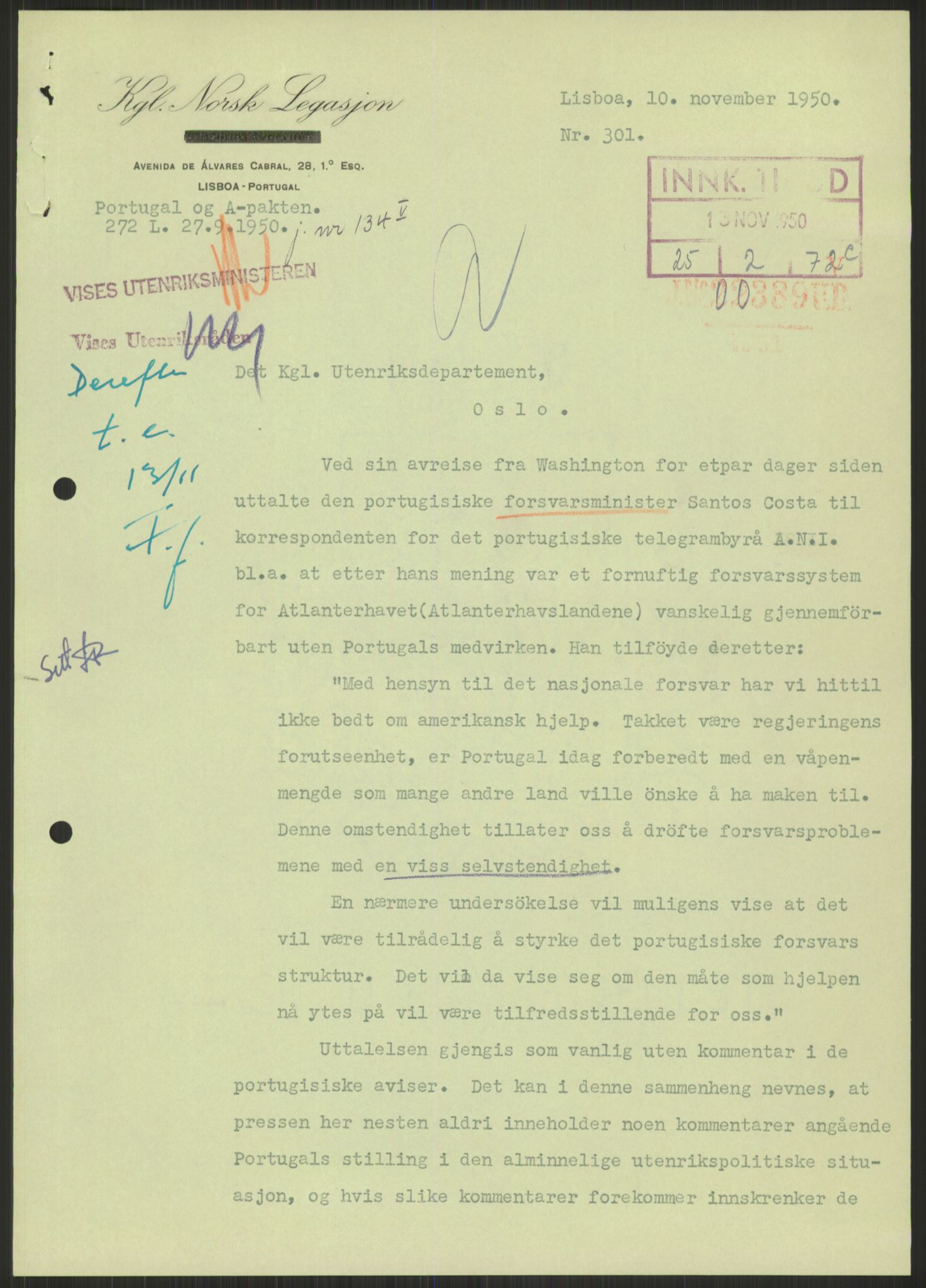 Utenriksdepartementet, AV/RA-S-2259, 1948-1950, s. 689