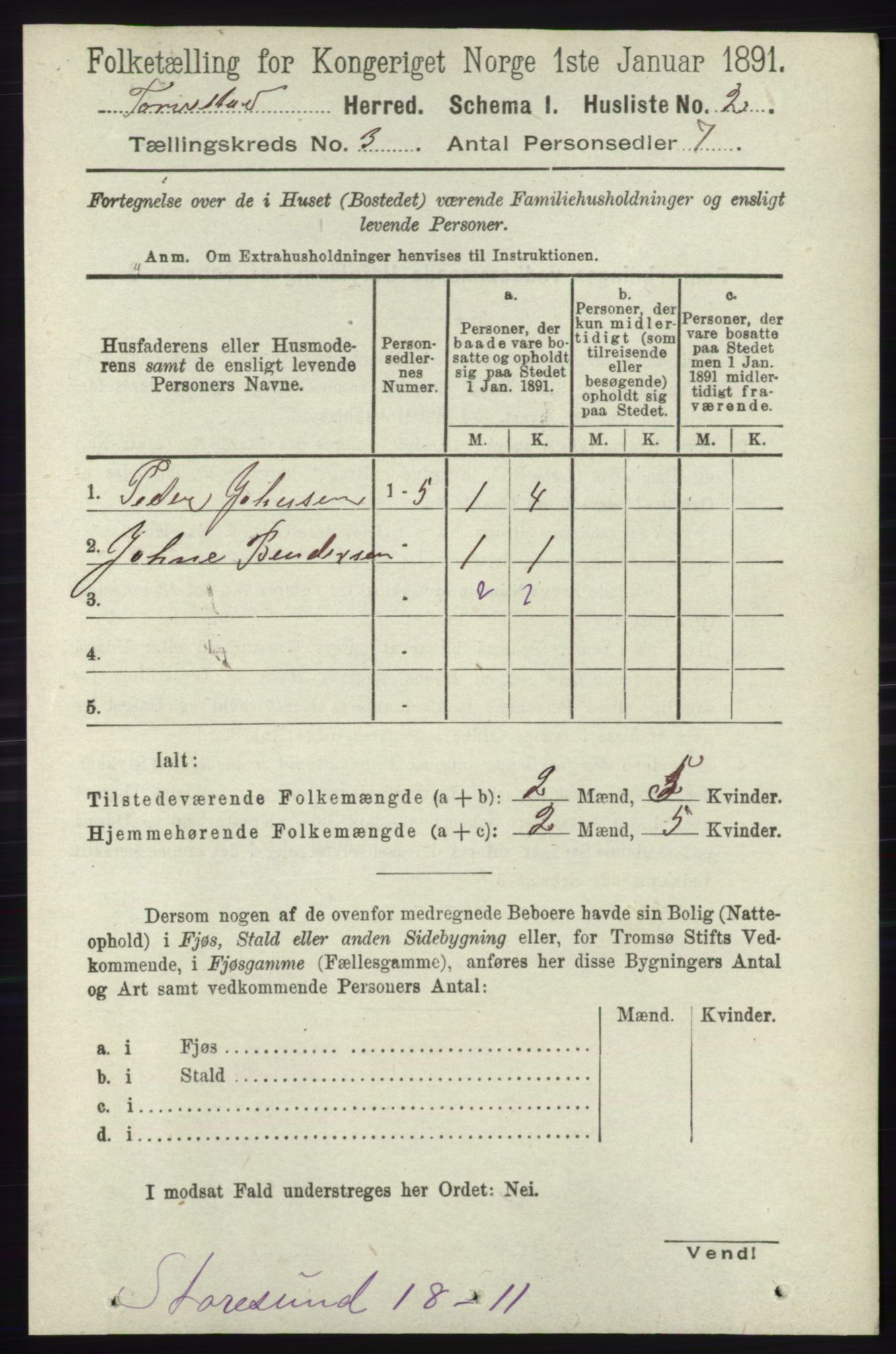 RA, Folketelling 1891 for 1152 Torvastad herred, 1891, s. 872