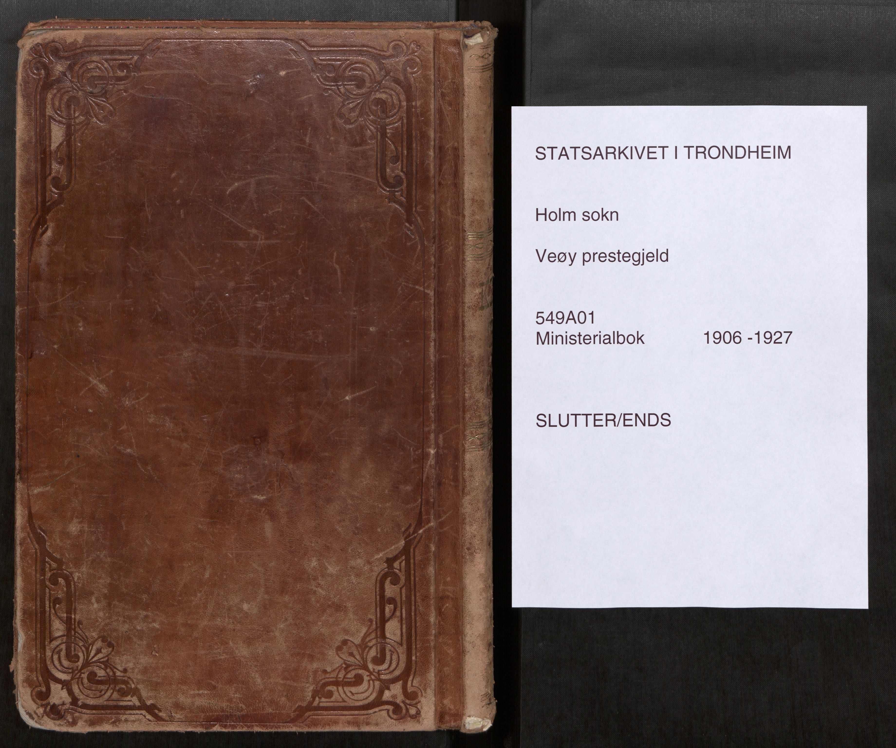 Ministerialprotokoller, klokkerbøker og fødselsregistre - Møre og Romsdal, AV/SAT-A-1454/549/L0618: Ministerialbok nr. 549A01, 1906-1927