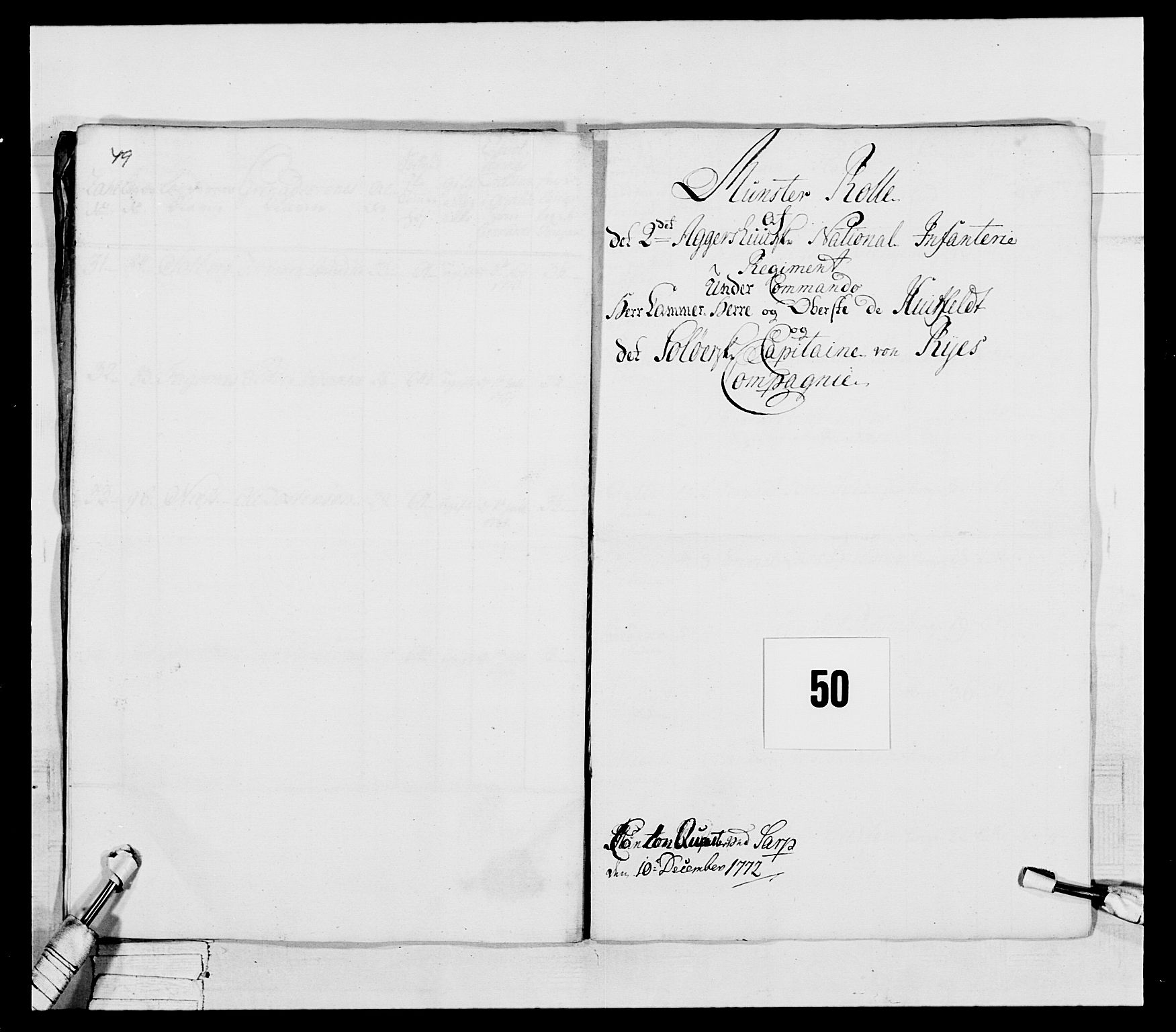 Generalitets- og kommissariatskollegiet, Det kongelige norske kommissariatskollegium, AV/RA-EA-5420/E/Eh/L0043a: 2. Akershusiske nasjonale infanteriregiment, 1767-1778, s. 359