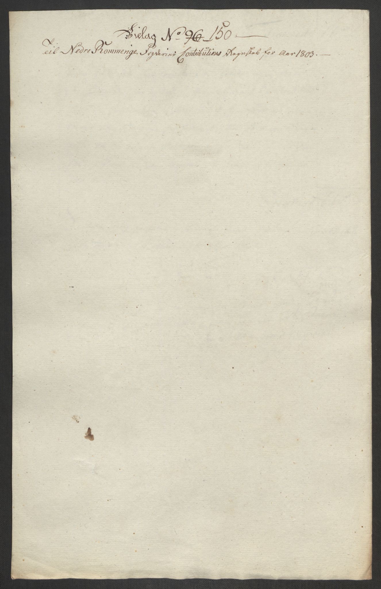 Rentekammeret inntil 1814, Reviderte regnskaper, Fogderegnskap, AV/RA-EA-4092/R11/L0679: Fogderegnskap Nedre Romerike, 1803, s. 415