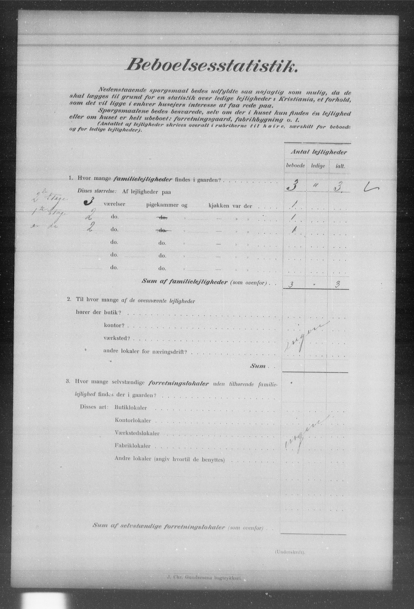 OBA, Kommunal folketelling 31.12.1903 for Kristiania kjøpstad, 1903, s. 7899