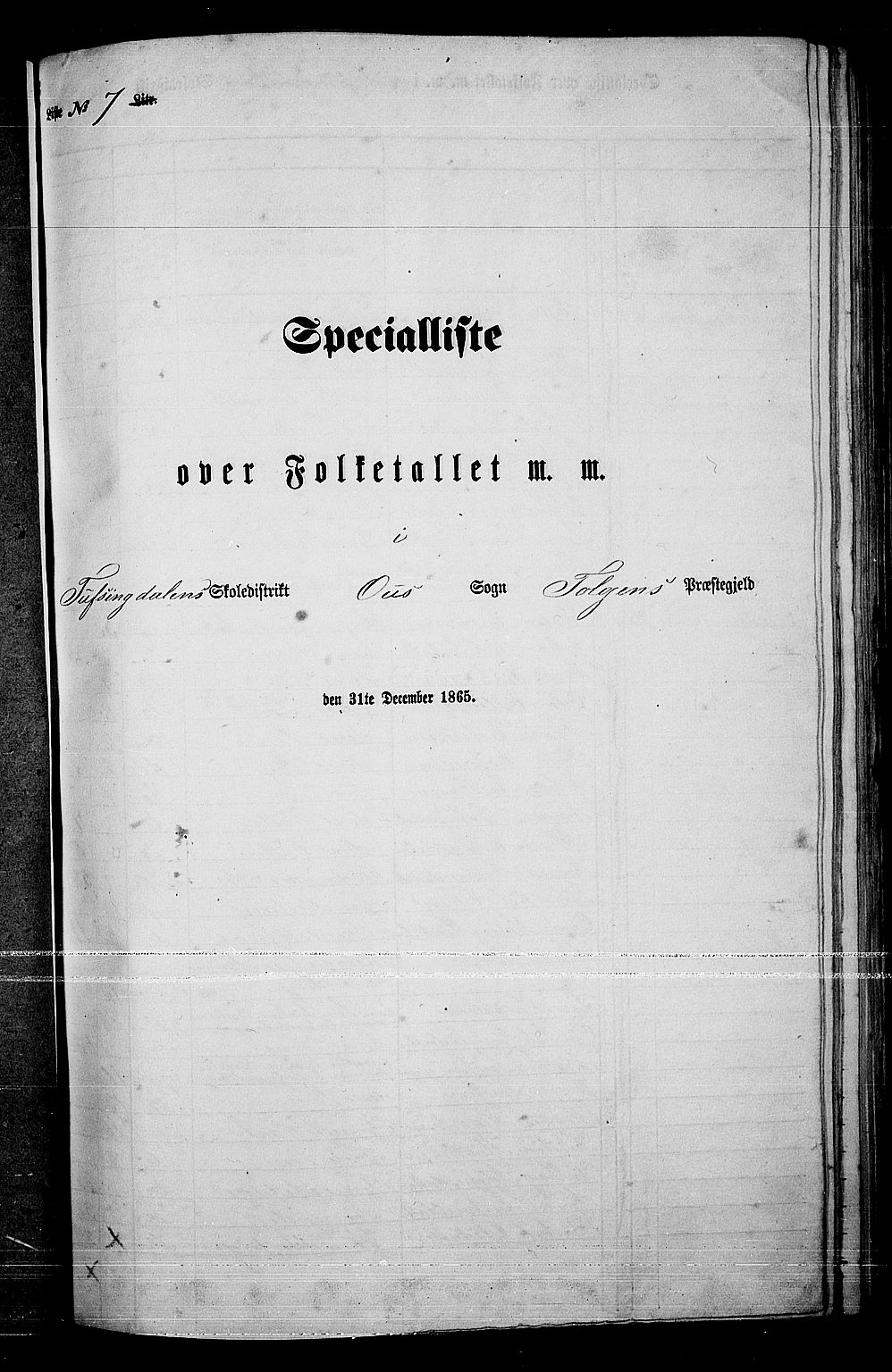 RA, Folketelling 1865 for 0436P Tolga prestegjeld, 1865, s. 88