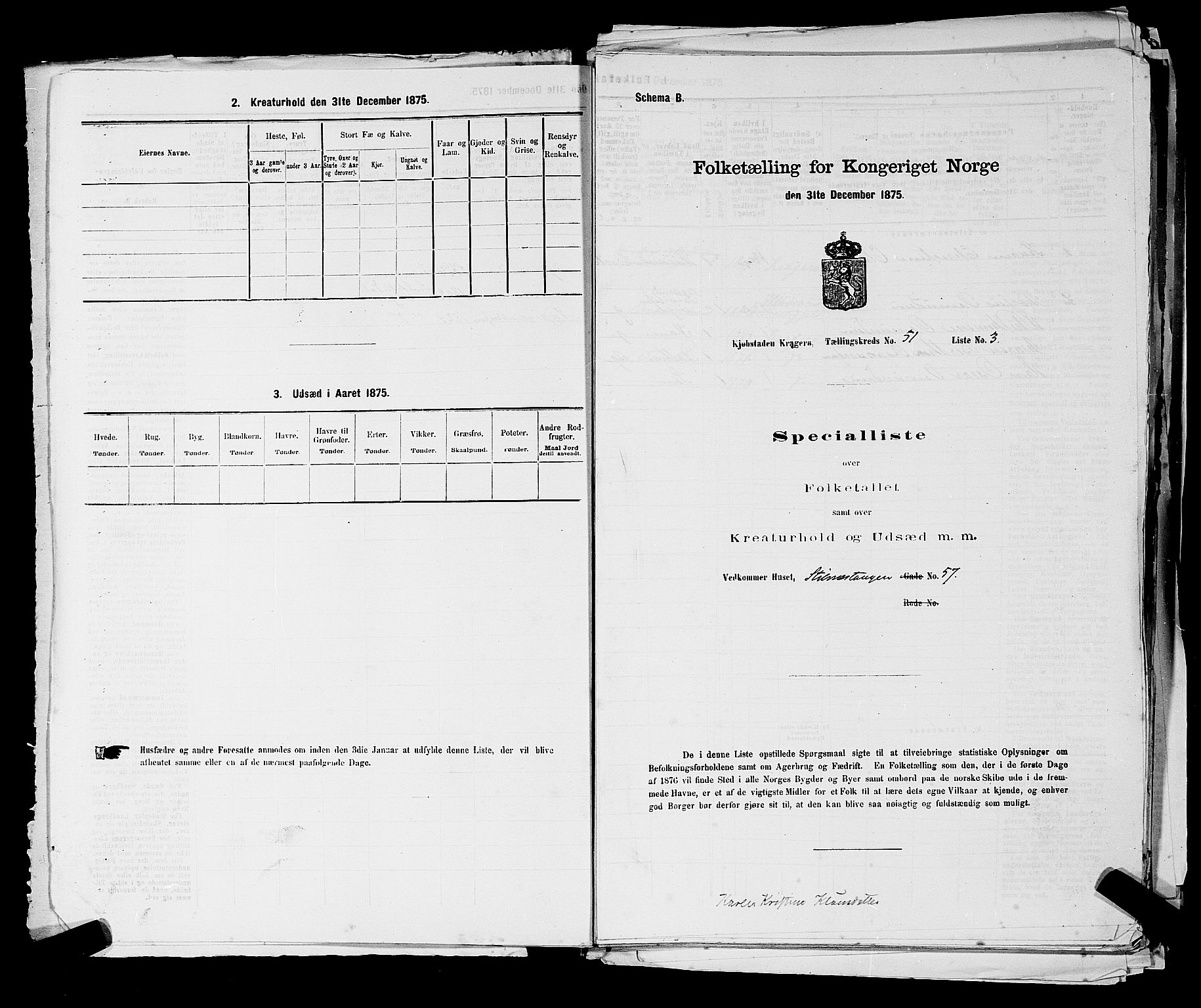 SAKO, Folketelling 1875 for 0801P Kragerø prestegjeld, 1875, s. 1127