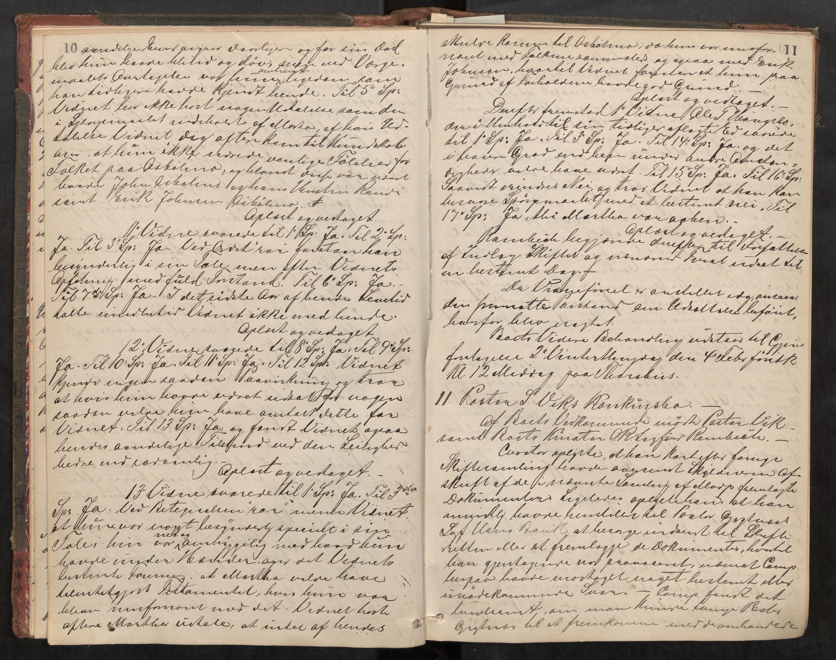 Orkdal sorenskriveri, AV/SAT-A-4169/1/3/3B/L0010: Skiftebehandlingsprotokoll, 1896-1910, s. 10-11