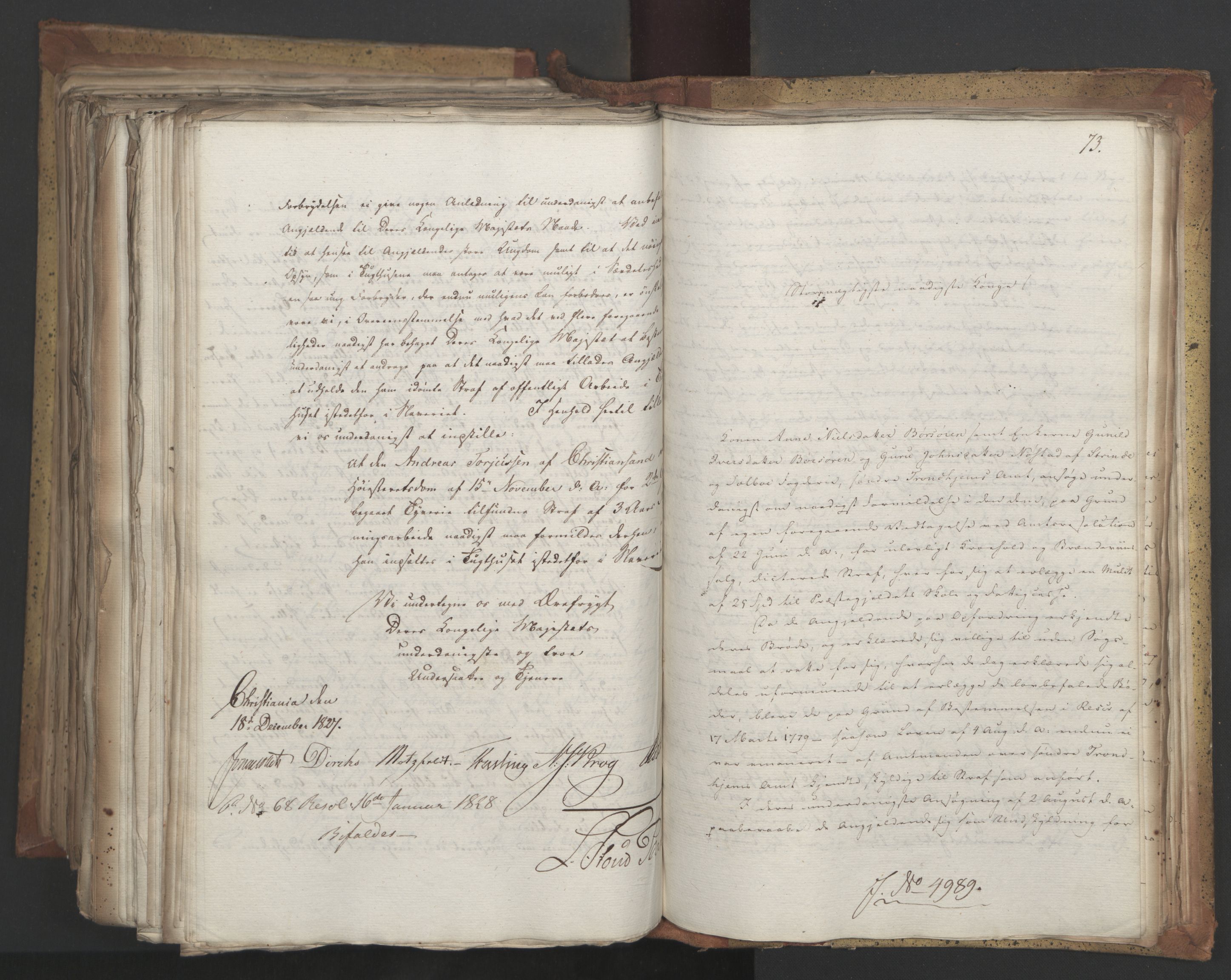Statsrådsavdelingen i Stockholm, AV/RA-S-1003/D/Da/L0053: Regjeringsinnstillinger nr. 4800-5017, 1827, s. 596