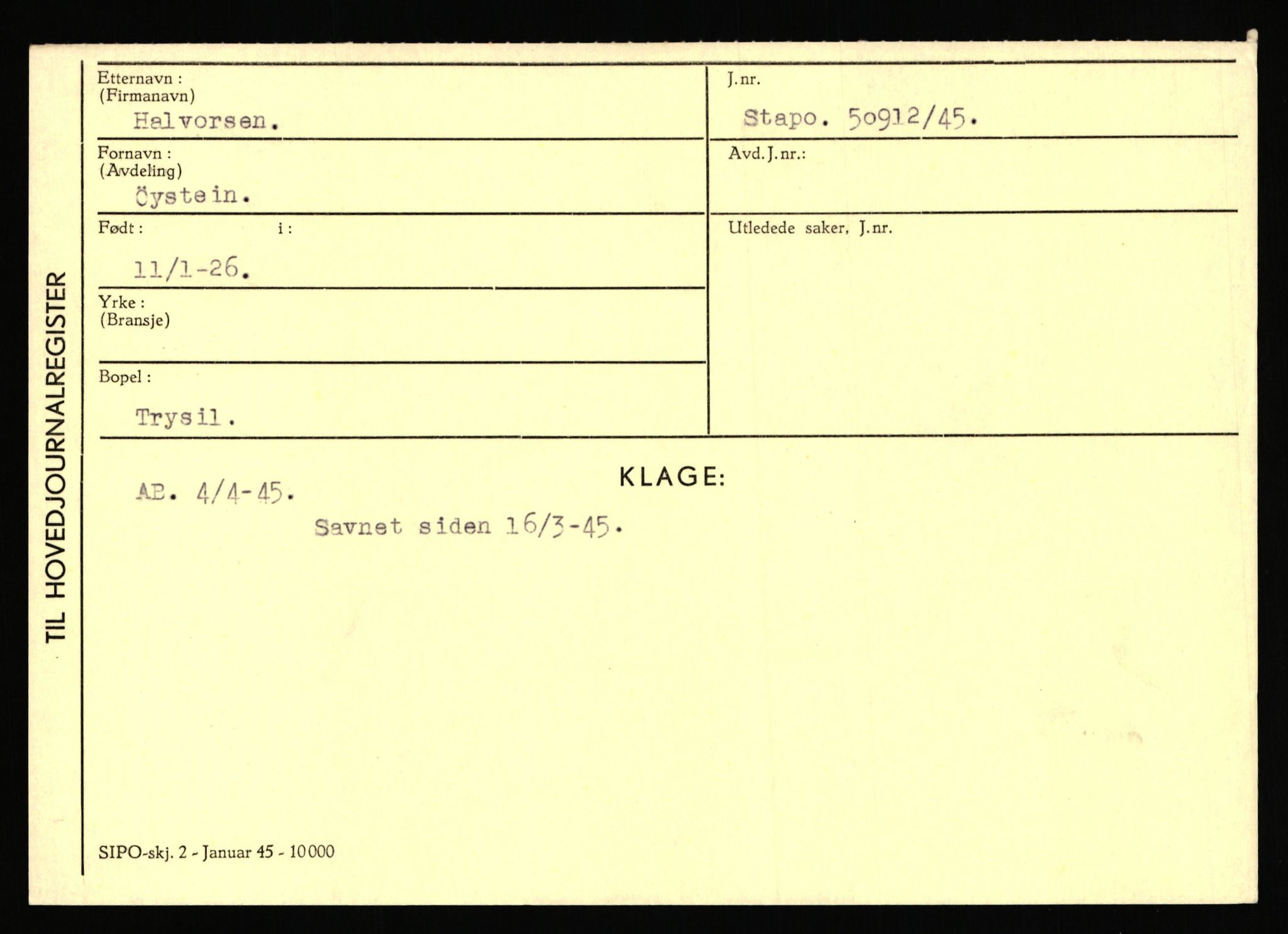 Statspolitiet - Hovedkontoret / Osloavdelingen, AV/RA-S-1329/C/Ca/L0005: Furali - Hamula, 1943-1945, s. 4731