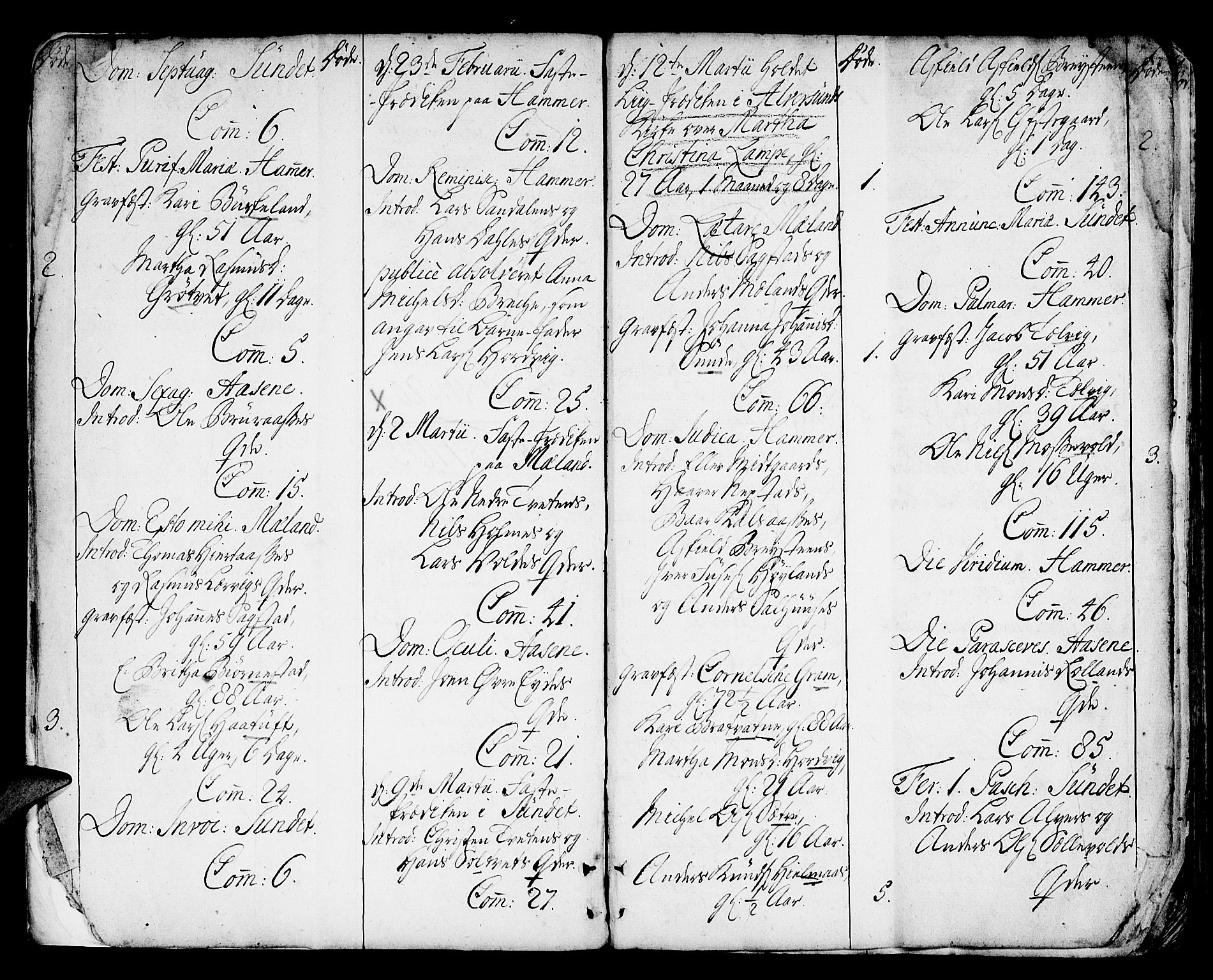 Hamre sokneprestembete, AV/SAB-A-75501/H/Ha/Haa/Haaa/L0007: Ministerialbok nr. A 7, 1762-1777, s. 7