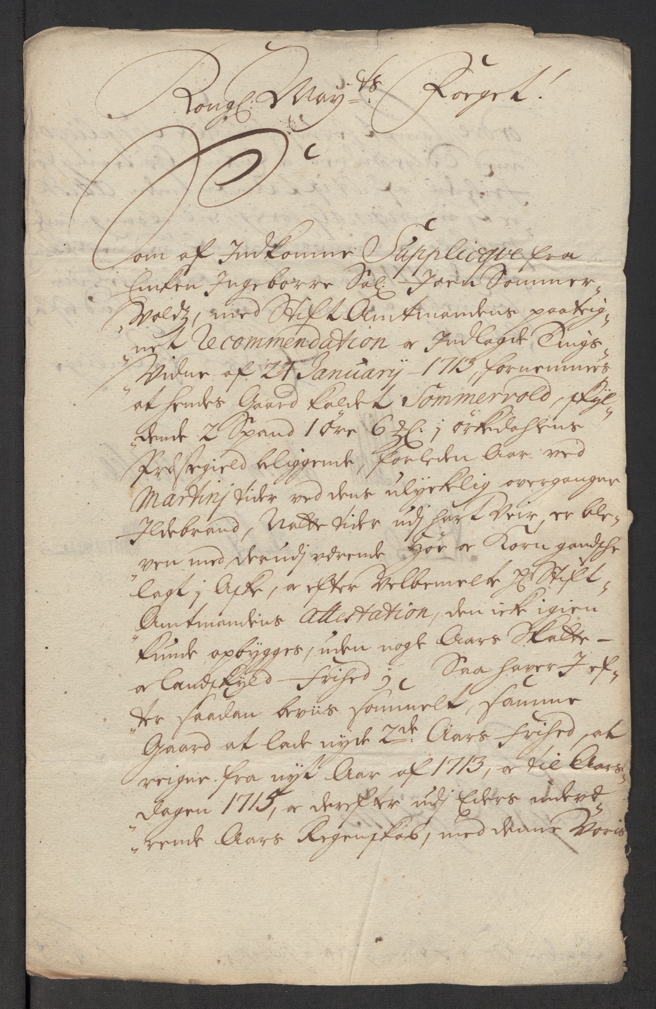 Rentekammeret inntil 1814, Reviderte regnskaper, Fogderegnskap, AV/RA-EA-4092/R60/L3964: Fogderegnskap Orkdal og Gauldal, 1713, s. 524