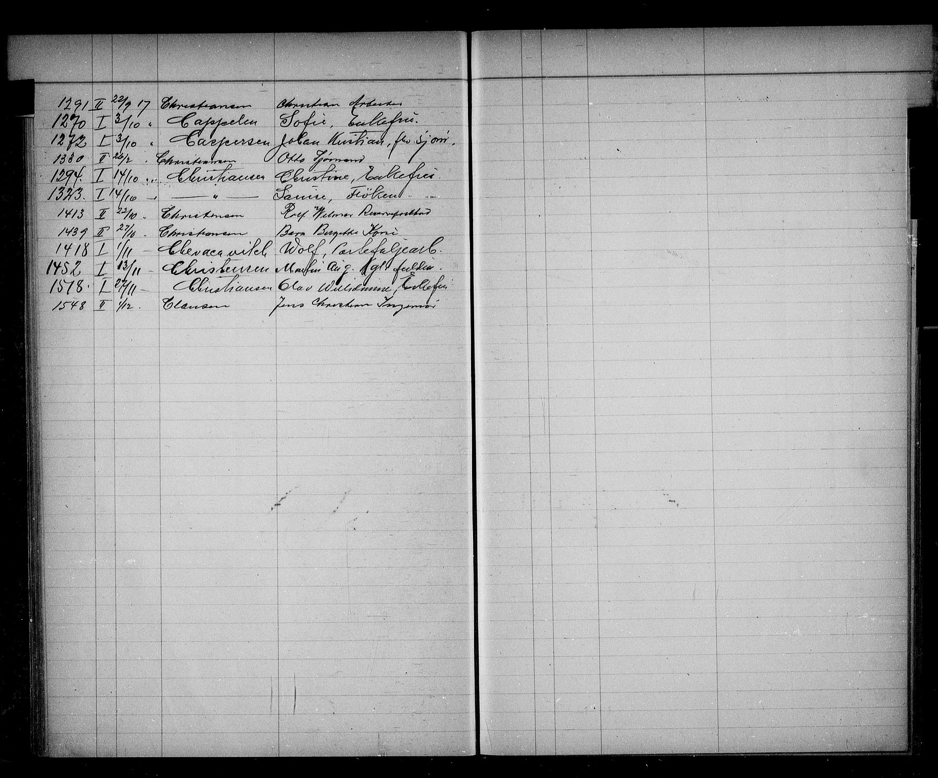 Oslo skifterett, AV/SAO-A-10383/F/Fa/Faa/L0017: Navneregister, 1917