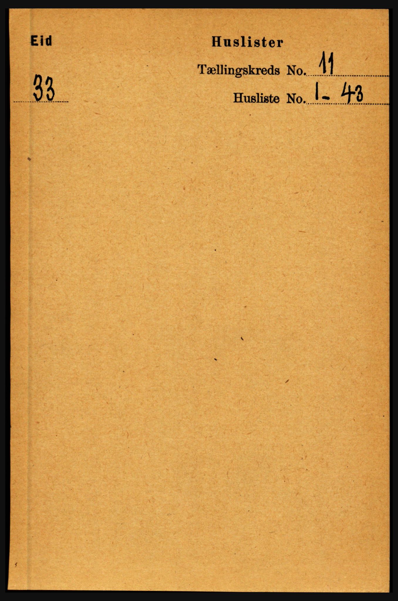RA, Folketelling 1891 for 1443 Eid herred, 1891, s. 3565