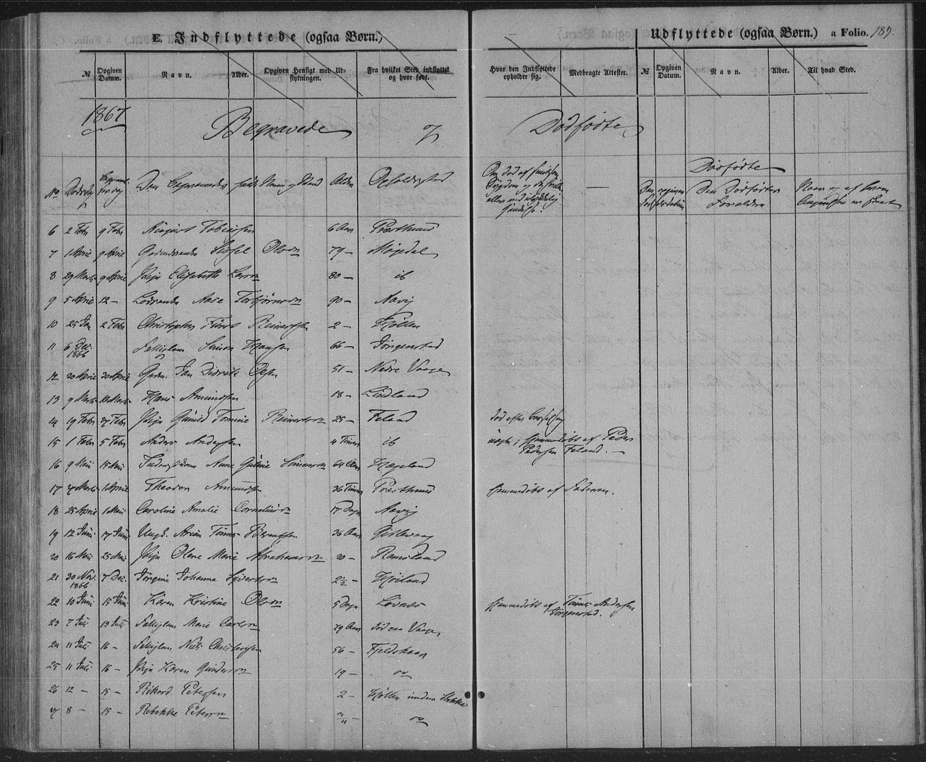 Sør-Audnedal sokneprestkontor, AV/SAK-1111-0039/F/Fa/Faa/L0002: Ministerialbok nr. A 2, 1848-1867, s. 189