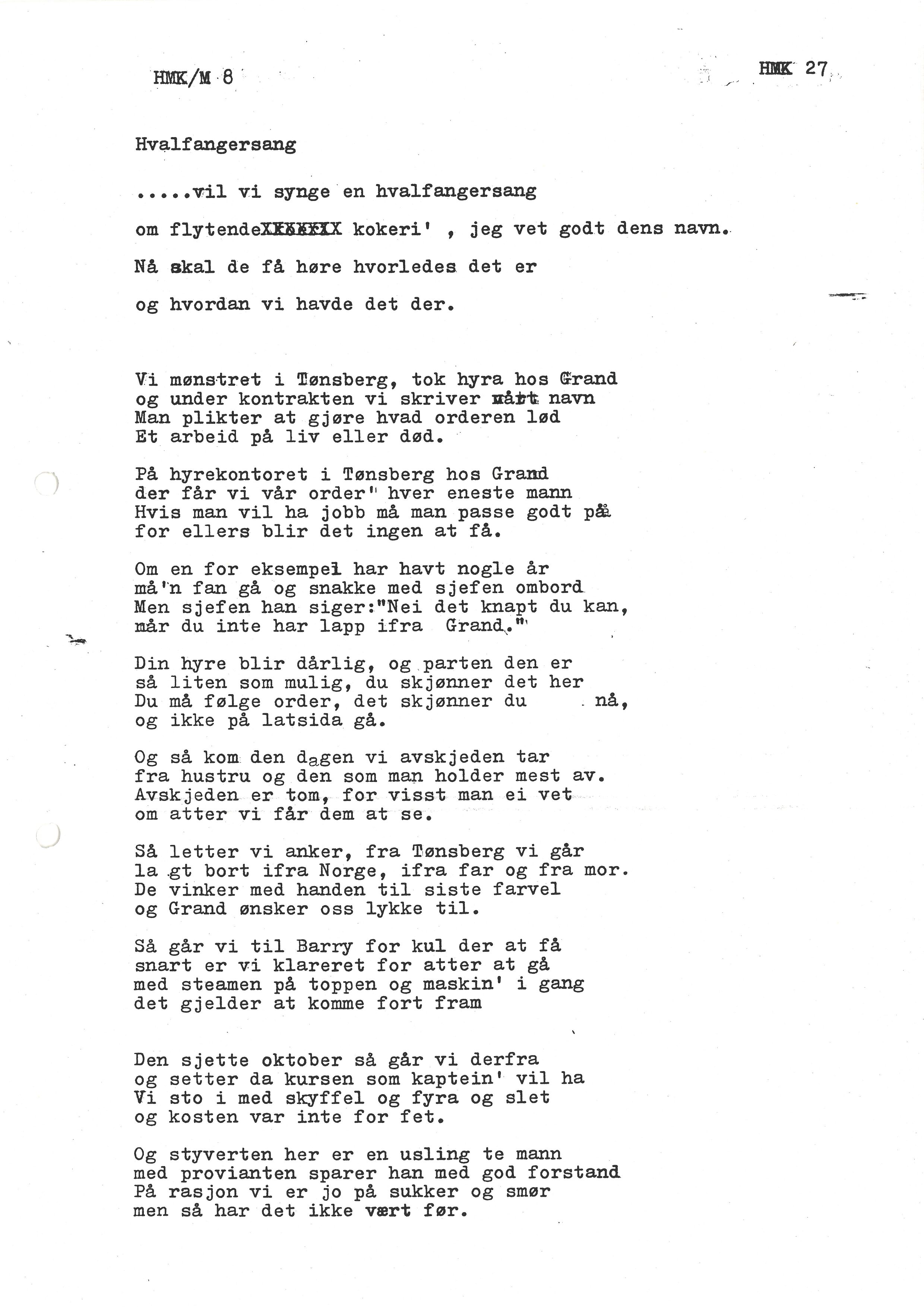 Sa 16 - Folkemusikk fra Vestfold, Gjerdesamlingen, VEMU/A-1868/I/L0001: Informantregister med intervjunedtegnelser, 1979-1986