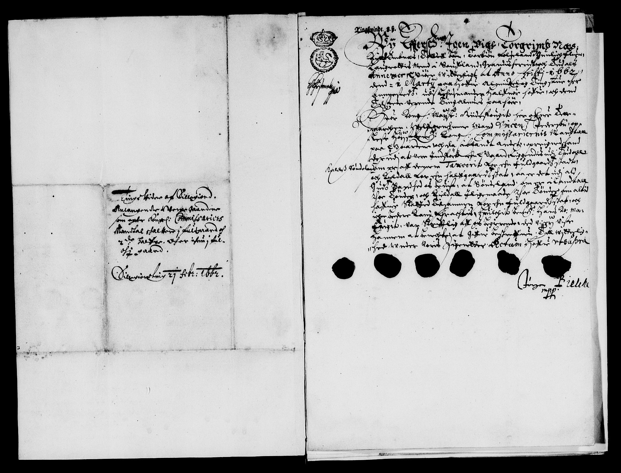 Rentekammeret inntil 1814, Reviderte regnskaper, Lensregnskaper, AV/RA-EA-5023/R/Rb/Rbp/L0048: Bratsberg len, 1661-1662