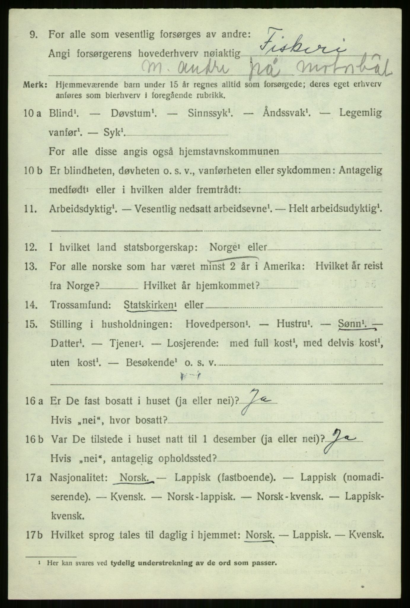 SATØ, Folketelling 1920 for 1932 Malangen herred, 1920, s. 2765