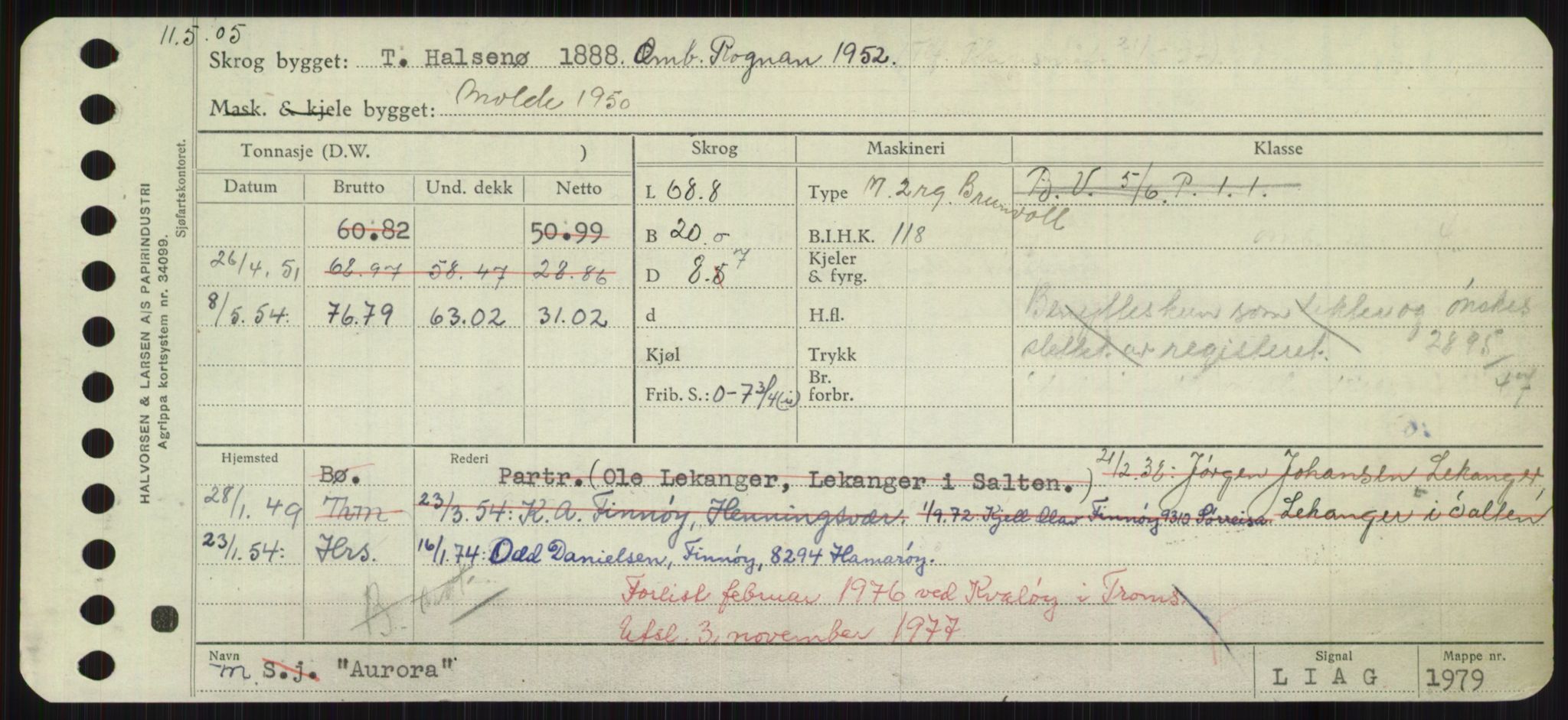 Sjøfartsdirektoratet med forløpere, Skipsmålingen, RA/S-1627/H/Hd/L0002: Fartøy, Apa-Axe, s. 453